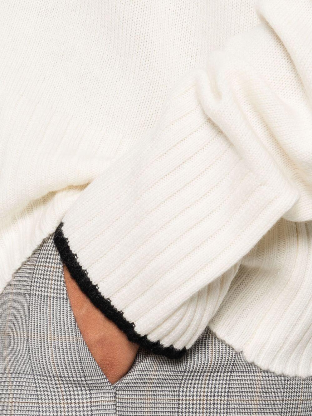 Knit polo-neck sweater 105446 A2Q9Z13 PINKO 