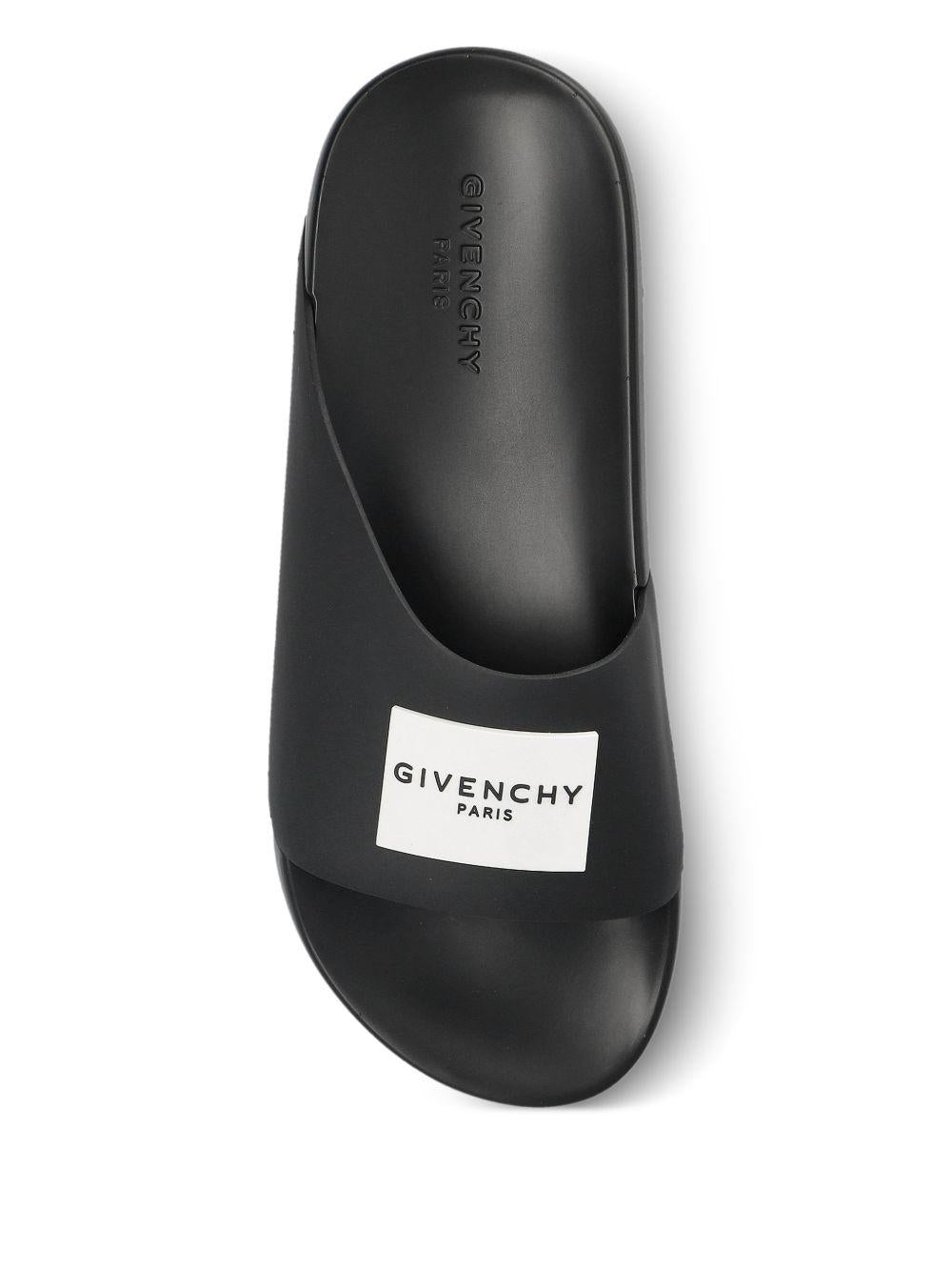 Label flat mules in rubber BE30AJE2GA 001 GIVENCHY 