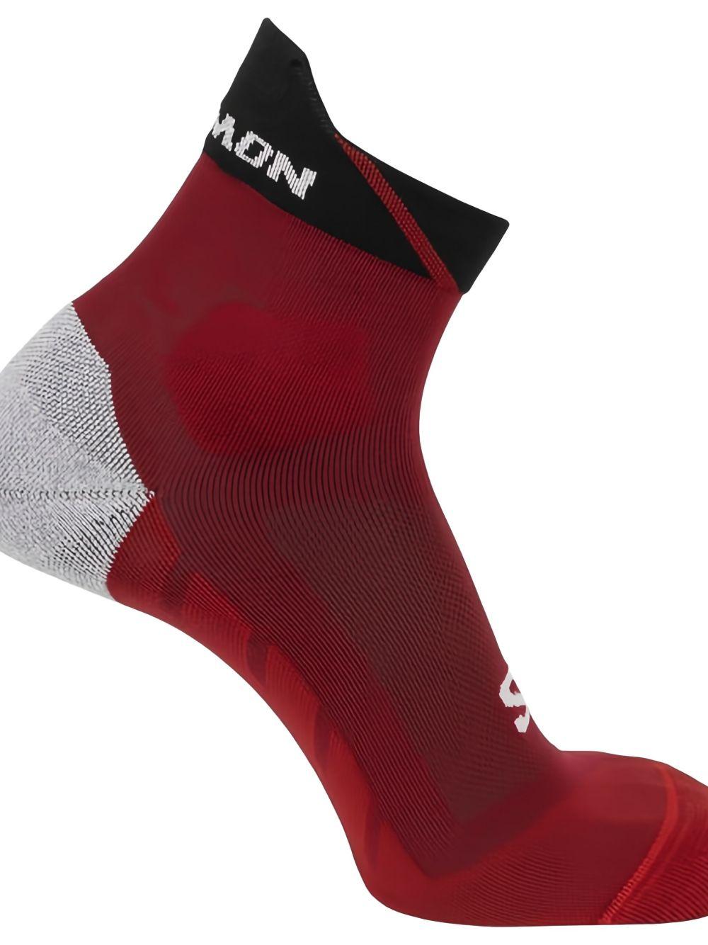 Logo short socks LC2165300 RED DAHLIA/BLACK/POPPY SALOMON 