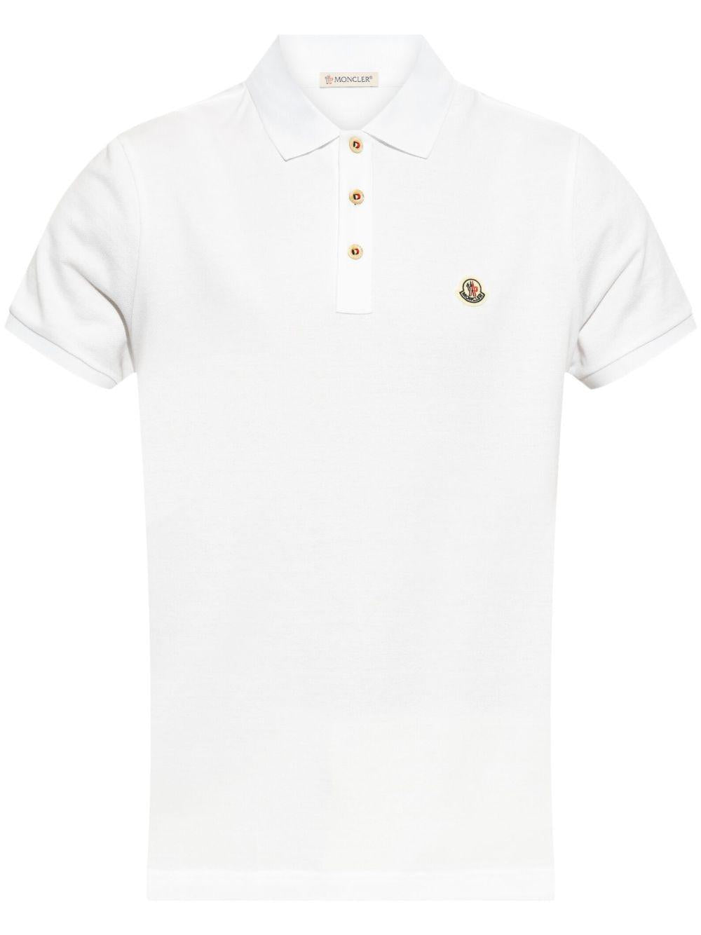 Logo-appliqué polo shirt K10918A00030 84556001 MONCLER 