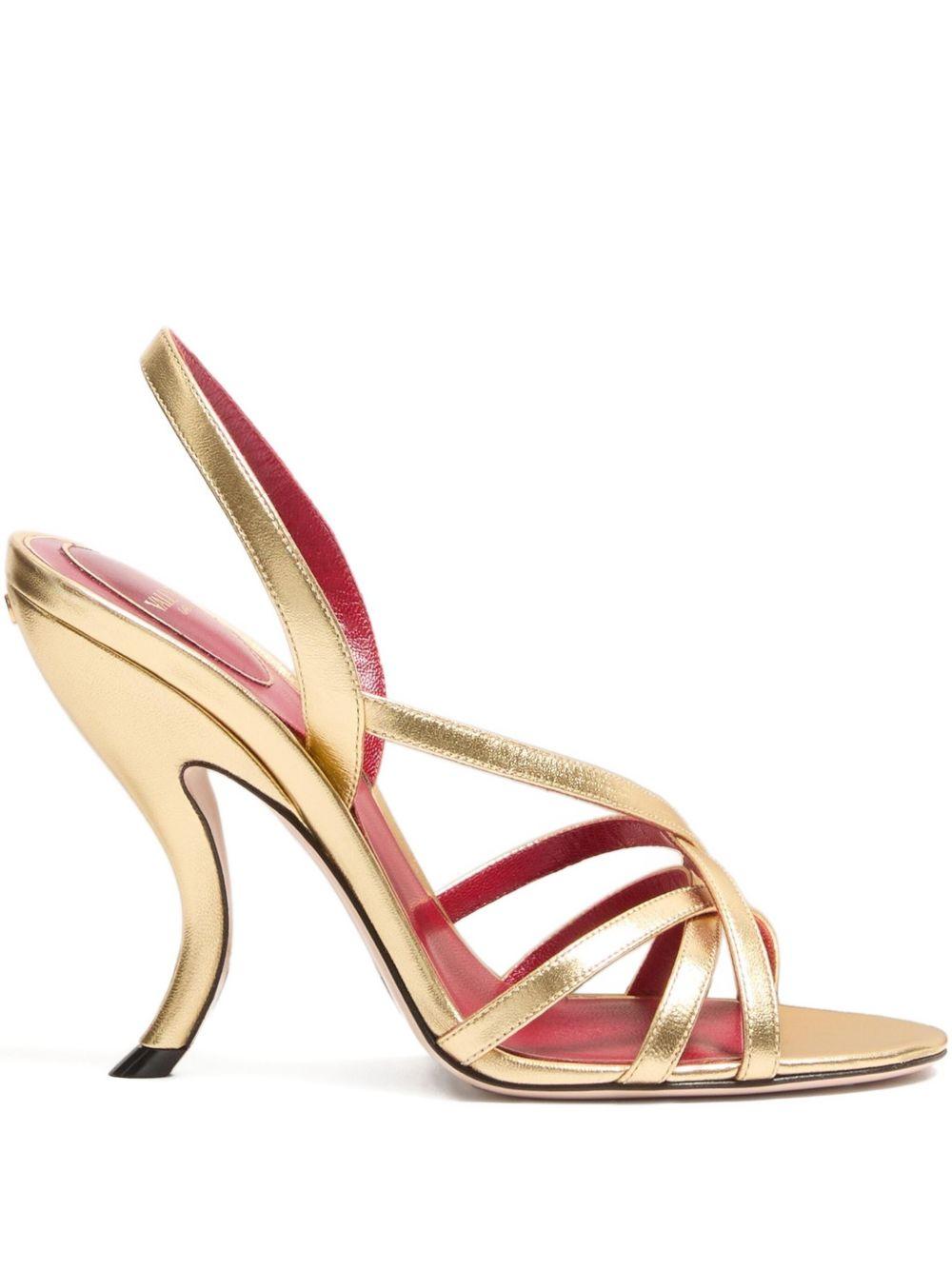 Fetishique Sandal In Laminated Nappa 7W0S0NC6MNN I8M VALENTINO GARAVANI 