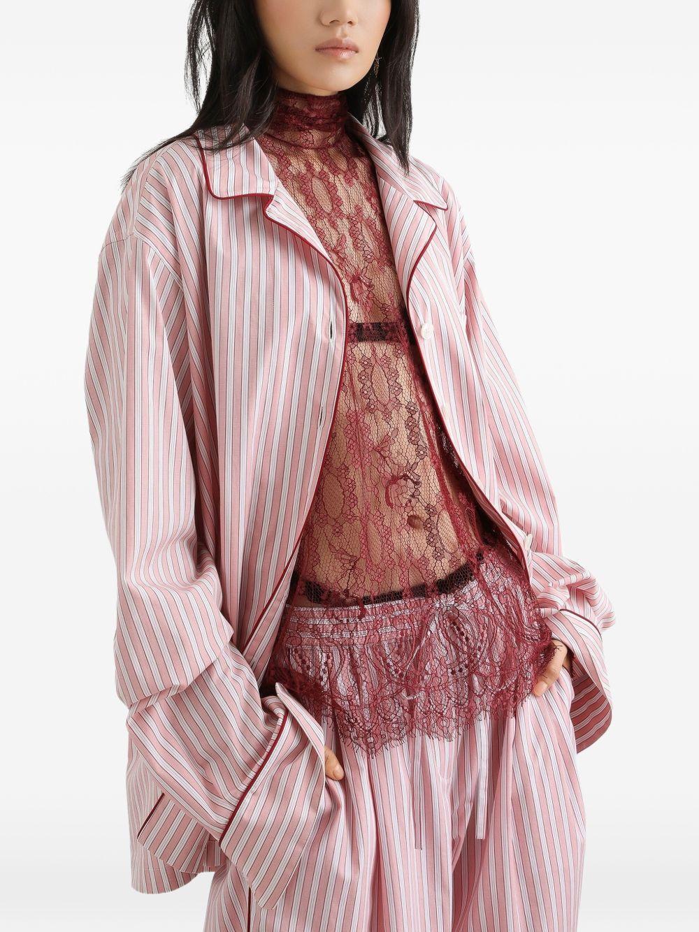 Striped poplin shirt F5U28T FR517S8051 DOLCE & GABBANA 