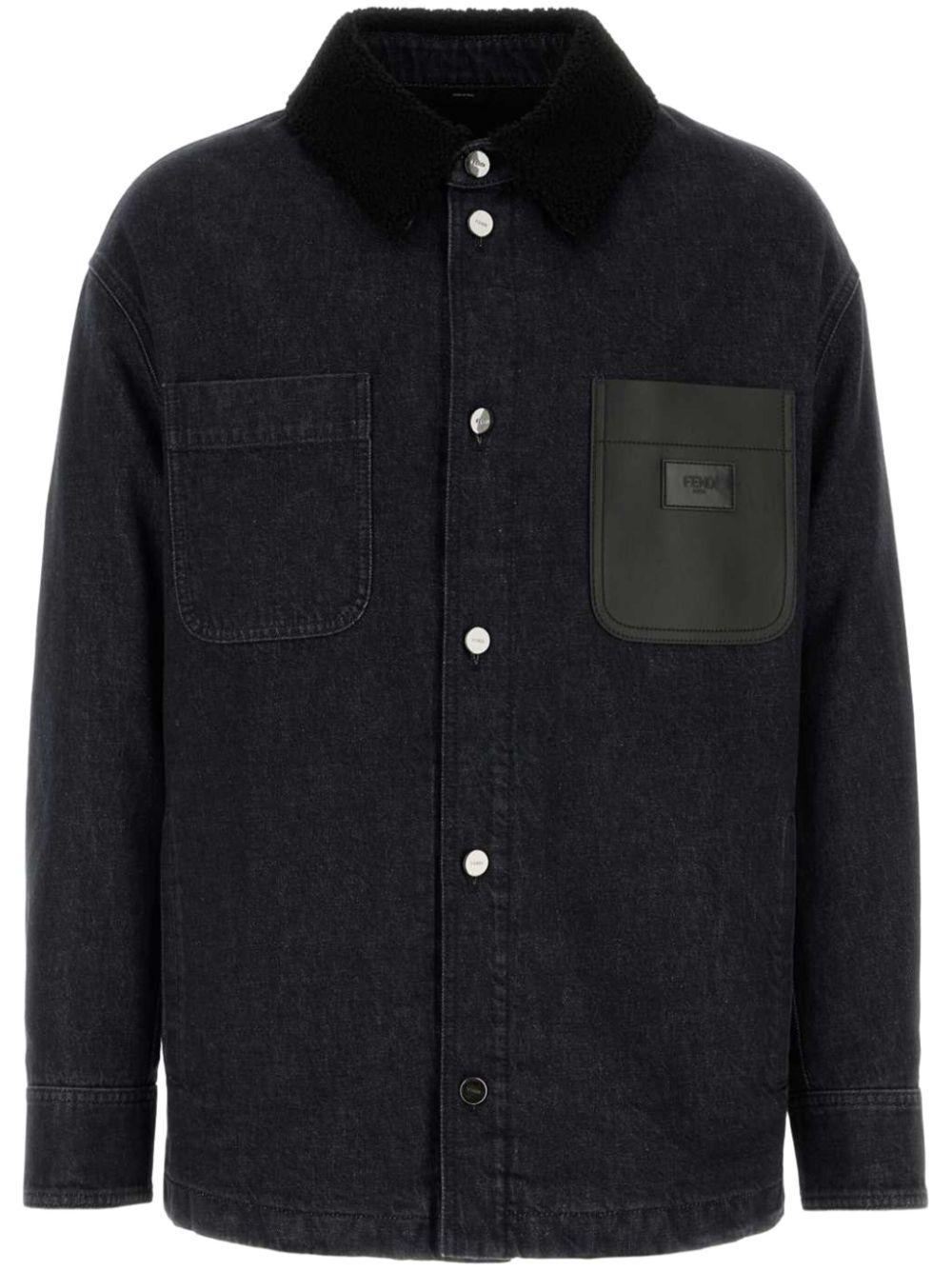 Denim padded jacket<BR/><BR/><BR/> FW1363 ATK7F0QA1 FENDI 