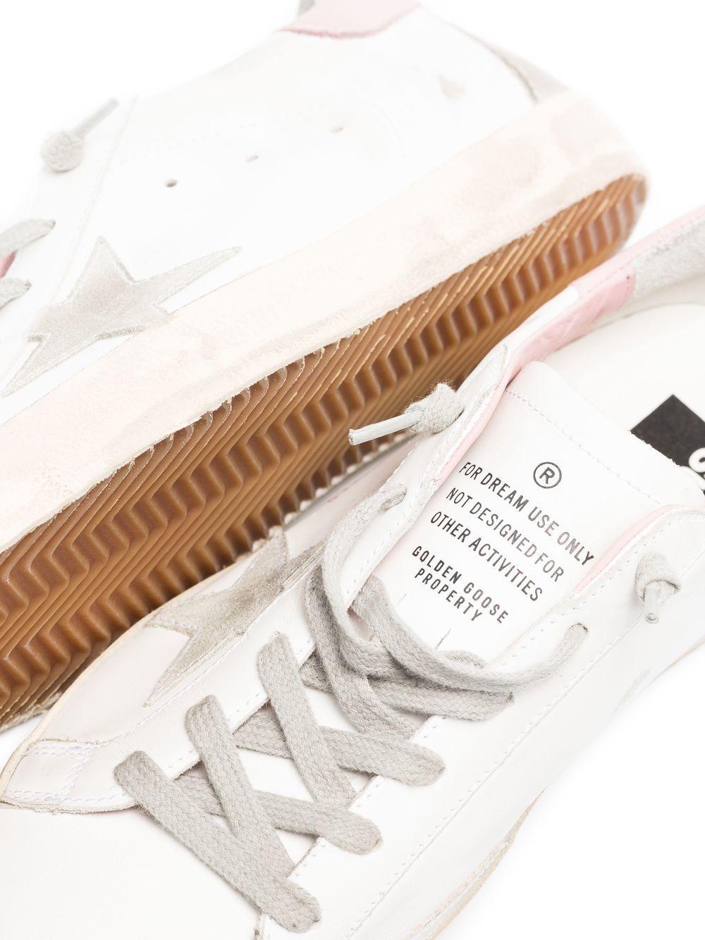 Super-Star with gray suede star and pink leather heel tab GWF00102 F00256910914 GOLDEN GOOSE 