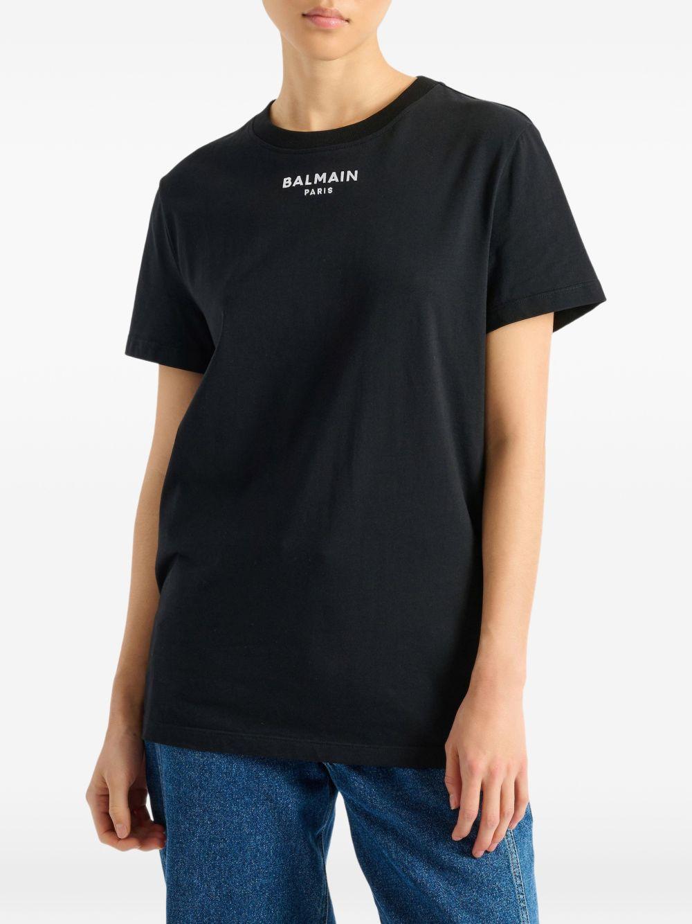 Embroidered Balmain Paris T-shirt HF1EF000BD10 EAB BALMAIN 