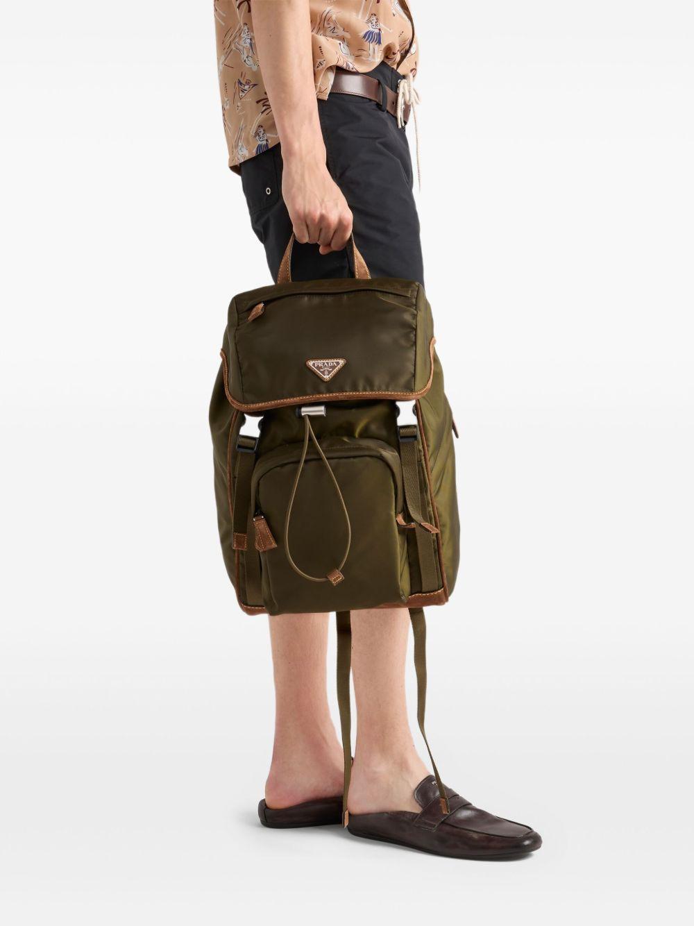 Re-Nylon and suede backpack 2VZ135384 V-HBFF041O PRADA 