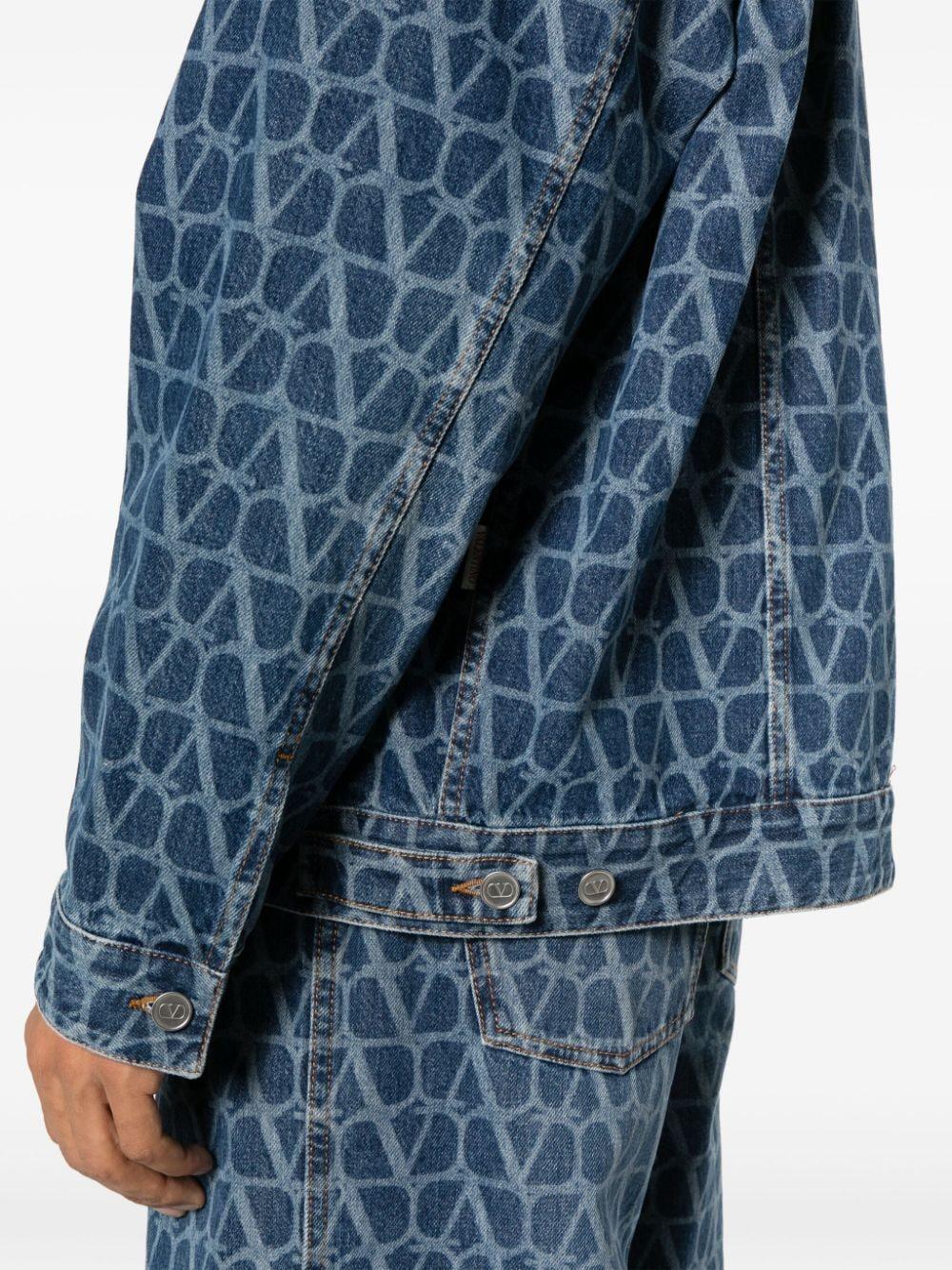 All-over tone-on-tone logo jacket 4V3DC03E9WE 558 VALENTINO GARAVANI 