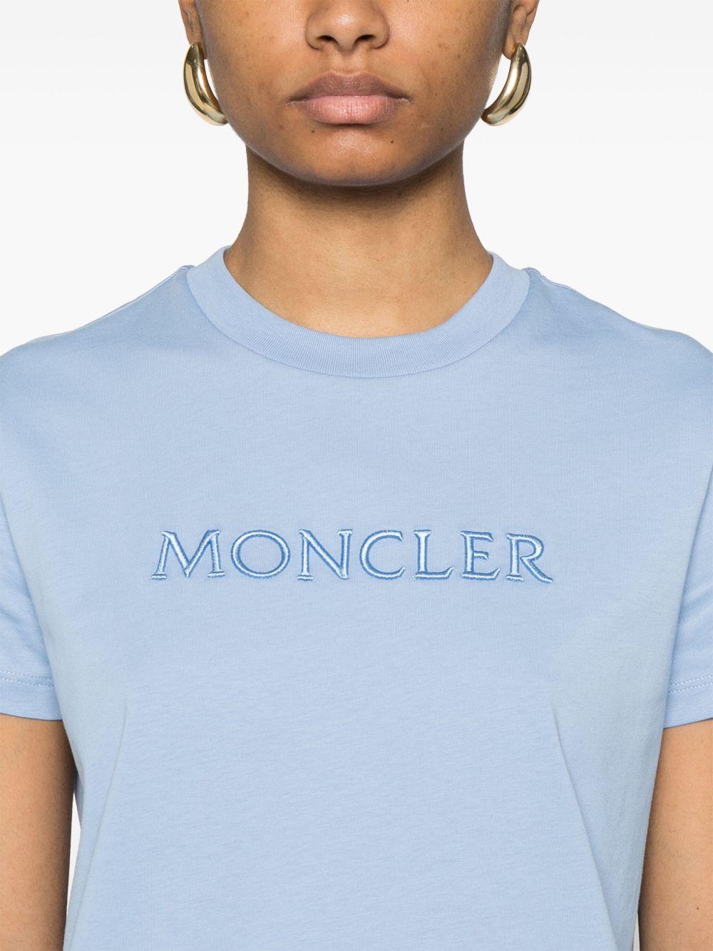 Embroidered tonal logo T-Shirt K10938C00008 89AUO713 MONCLER 
