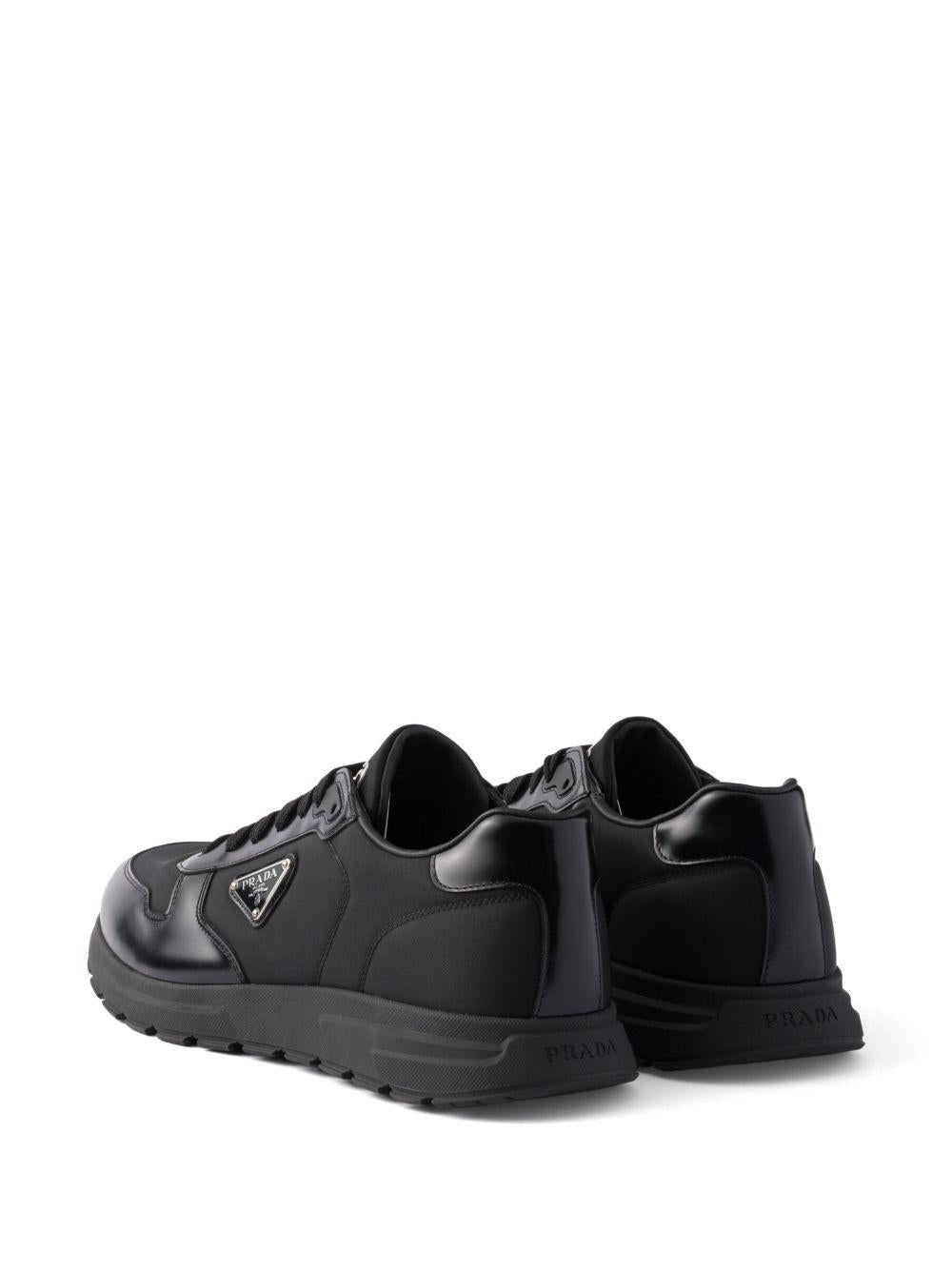 Prax 01 Re-Nylon and brushed leather sneakers 2EE4433LF5 FG000F0002 PRADA 