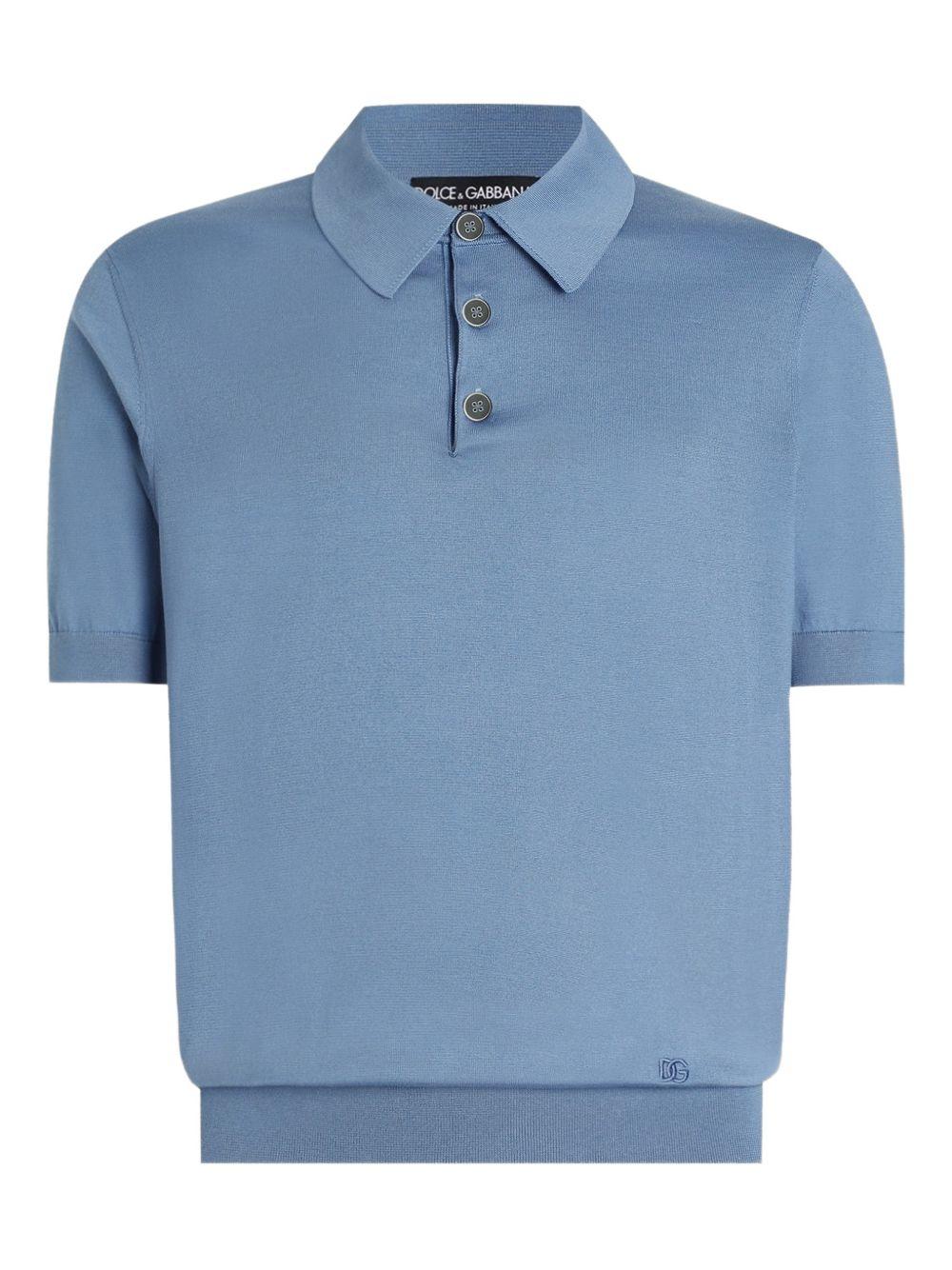 Silk polo shirt GXZ02Z JBSO5B0965 DOLCE & GABBANA 