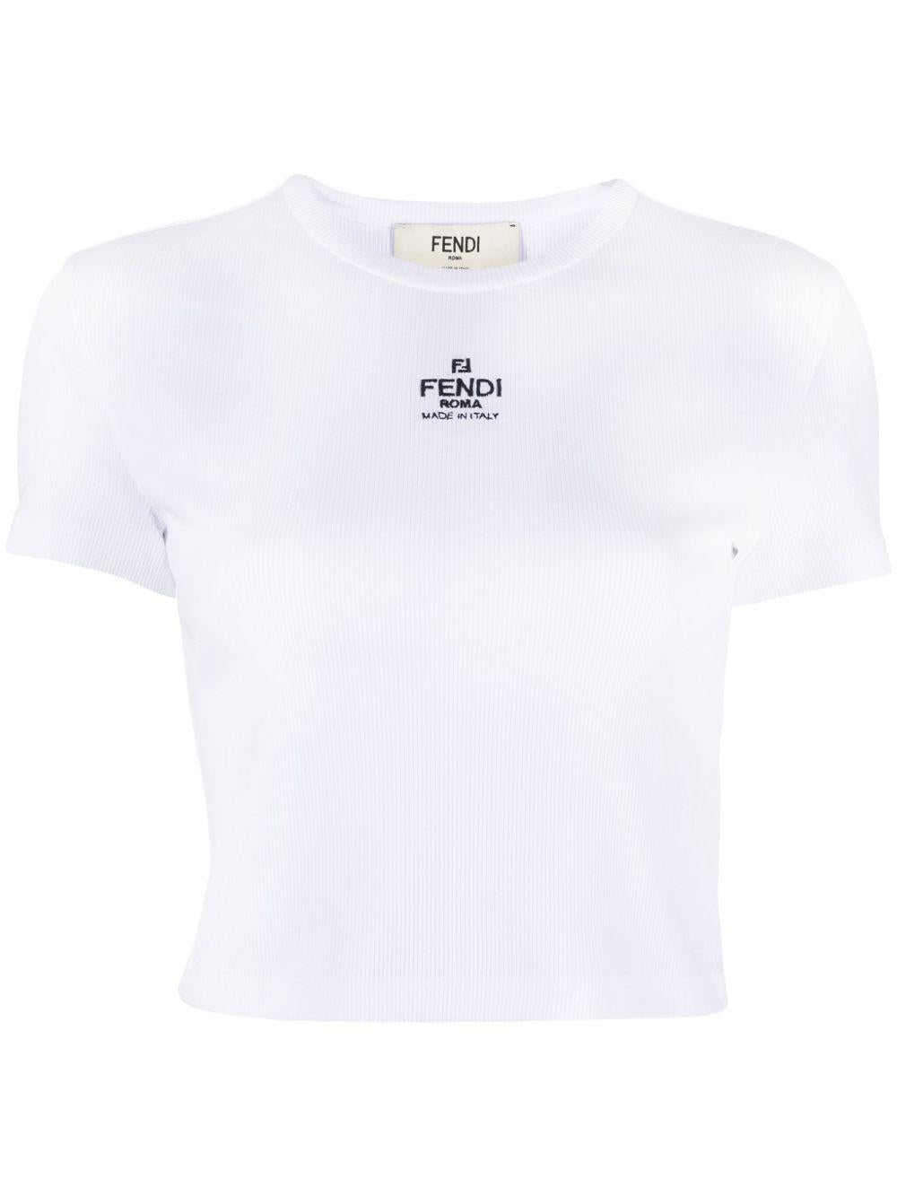 cotton crop top FS8110 ANQMF0ZNM FENDI 