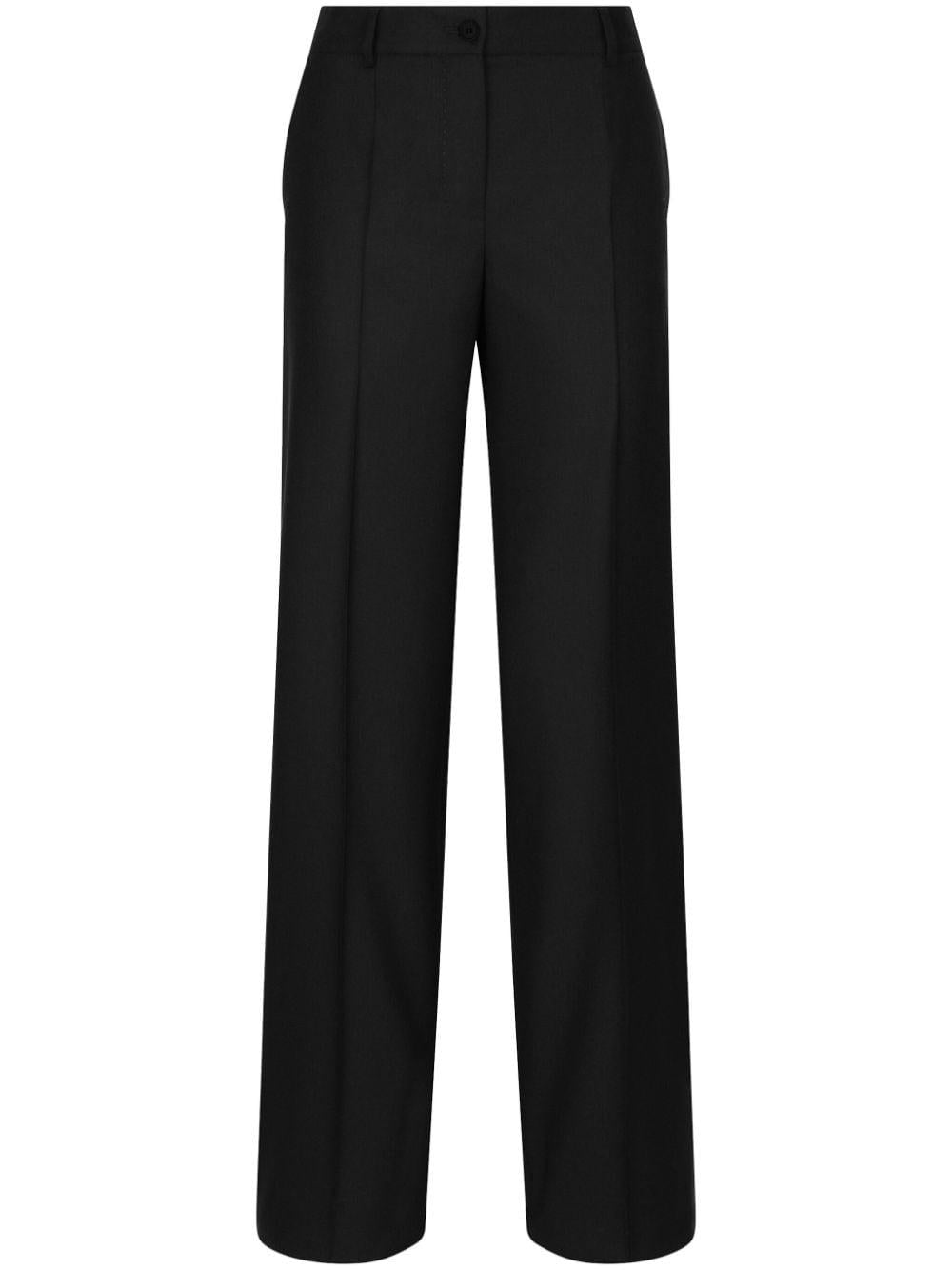 Flared virgin-wool trousers<BR/><BR/><BR/> FTC31T FU28DN0000 DOLCE & GABBANA 