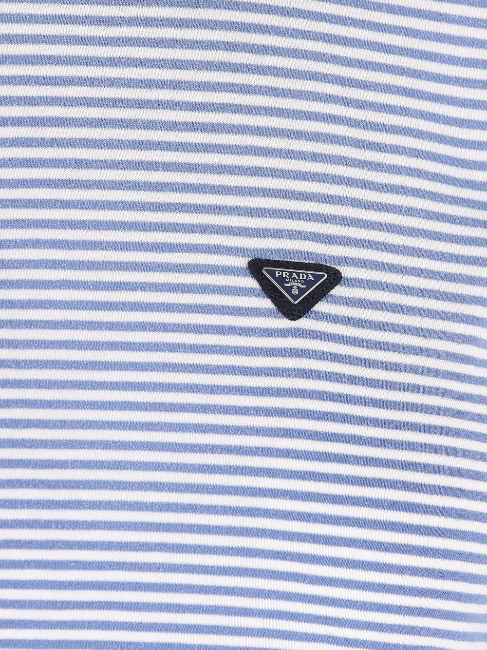 Striped jersey T-shirt 39658186H S-OOOF0X36 PRADA 