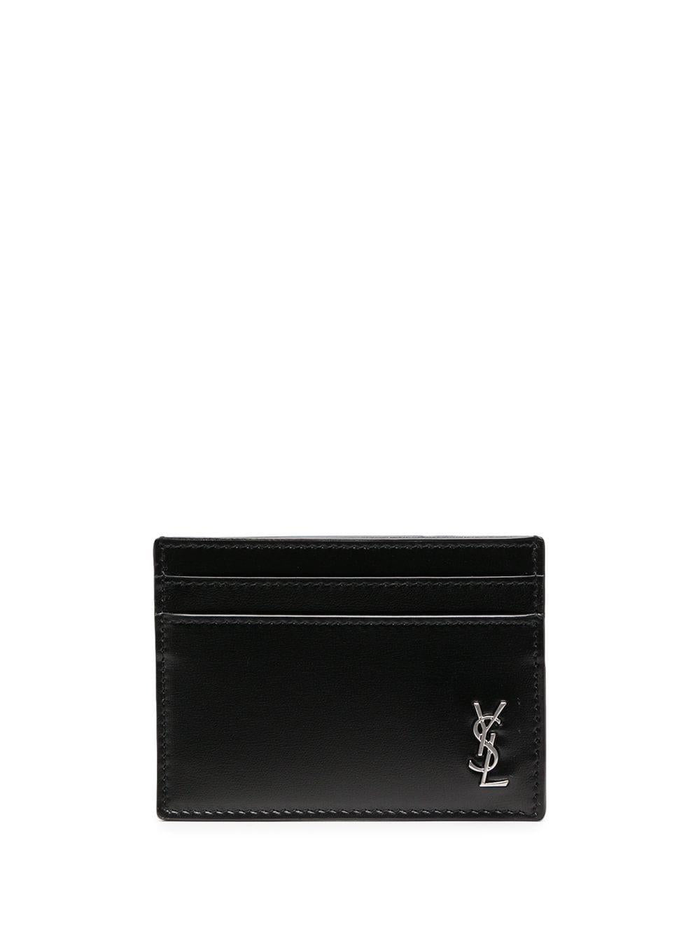Logo plaque cardholder 6076031JB0E 1000 SAINT LAURENT 