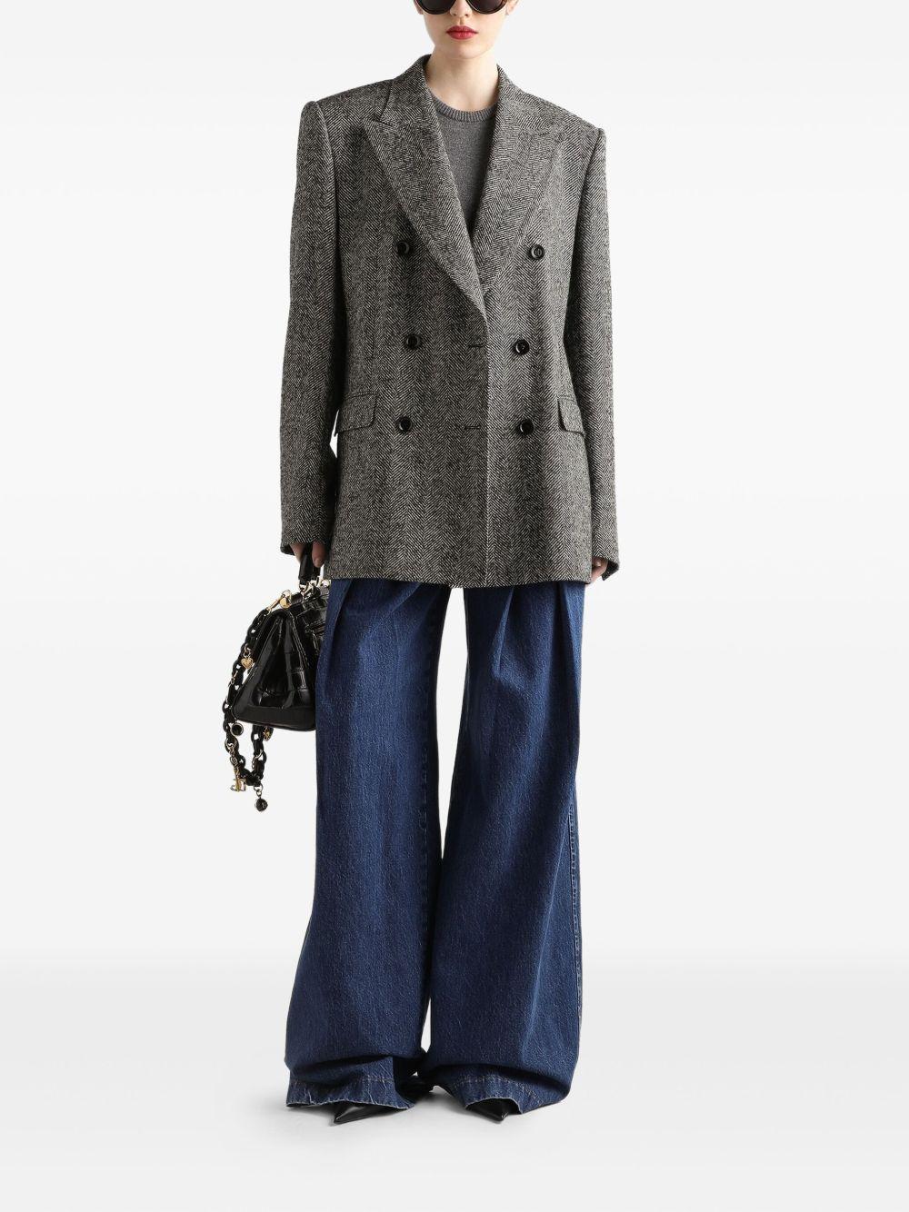 Double-breasted chevron jacket F293DT FCZAFS8030 DOLCE & GABBANA 