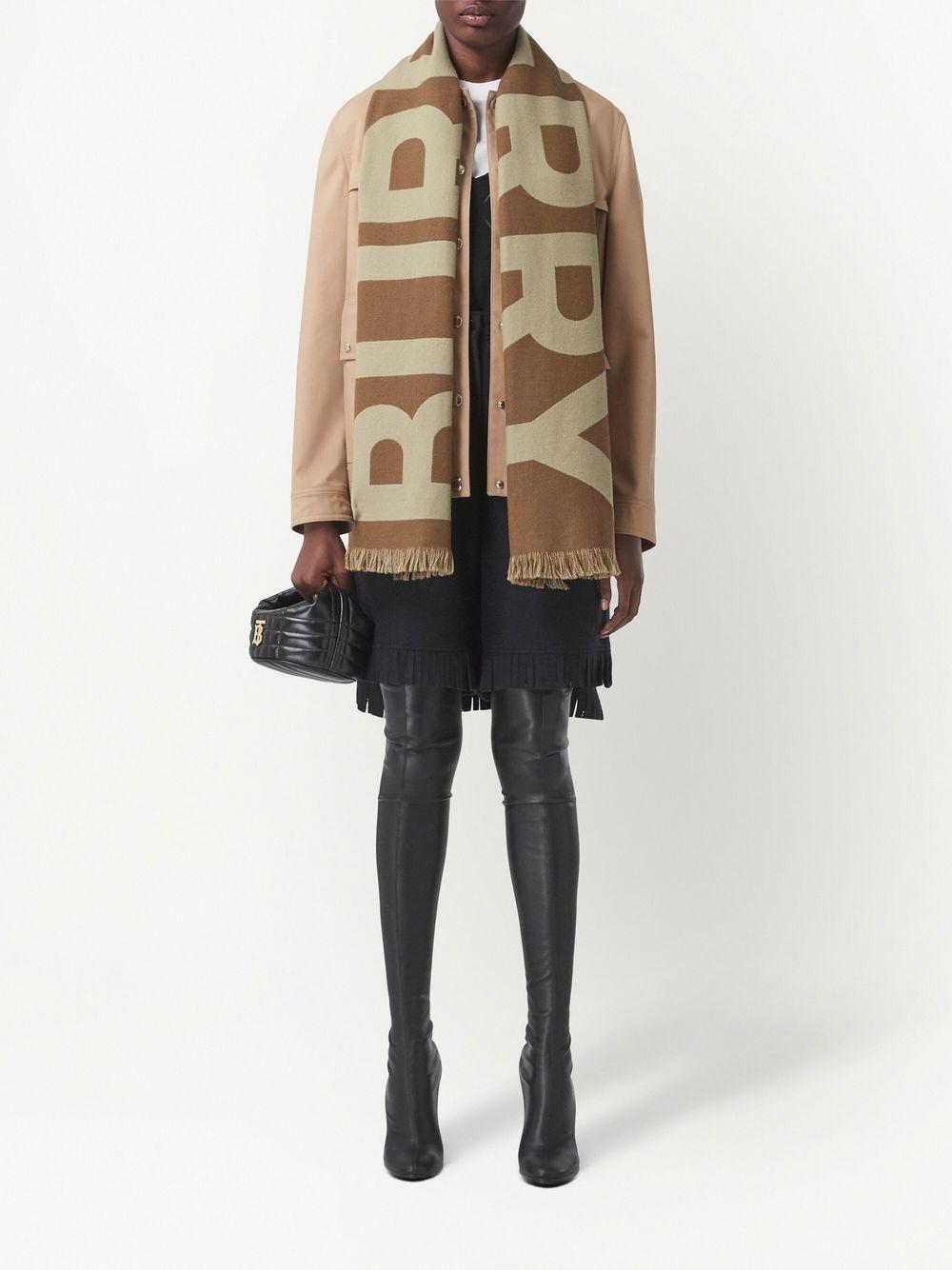 Logo wool jacquard scarf<BR/><BR/><BR/> 8057148 A8773 BURBERRY 