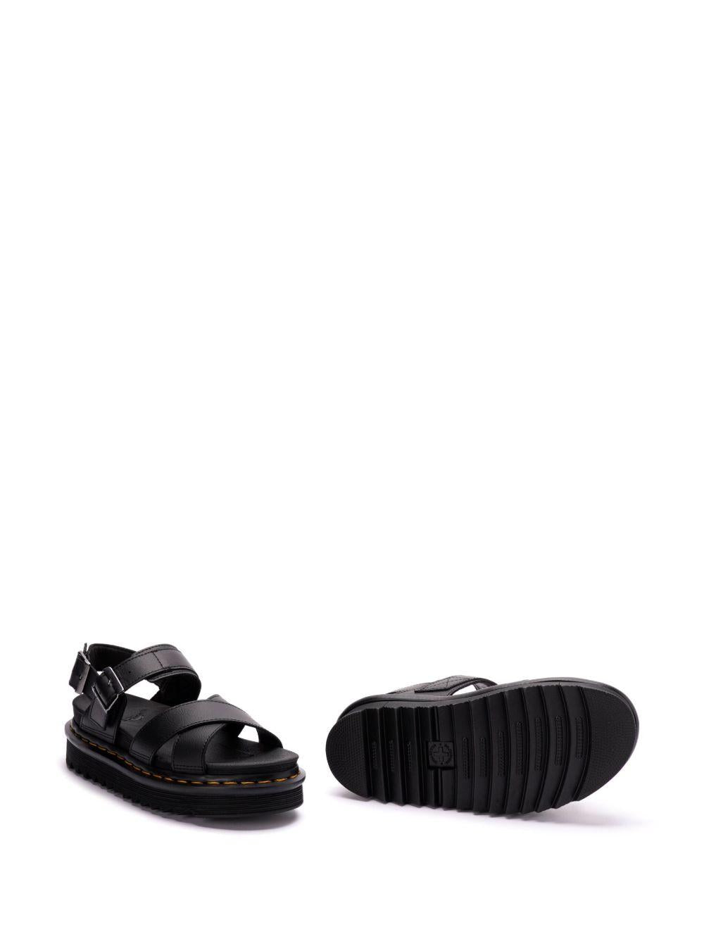 Voss sandals in Athena leather with strap 31558001 BLACKATHENA DR. MARTENS 