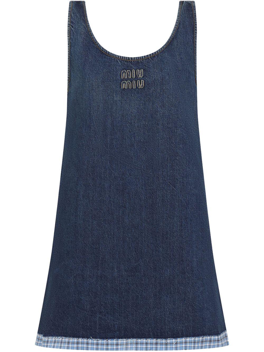 Denim dress<BR/><BR/><BR/> GWA219 1568F0008 MIU MIU 
