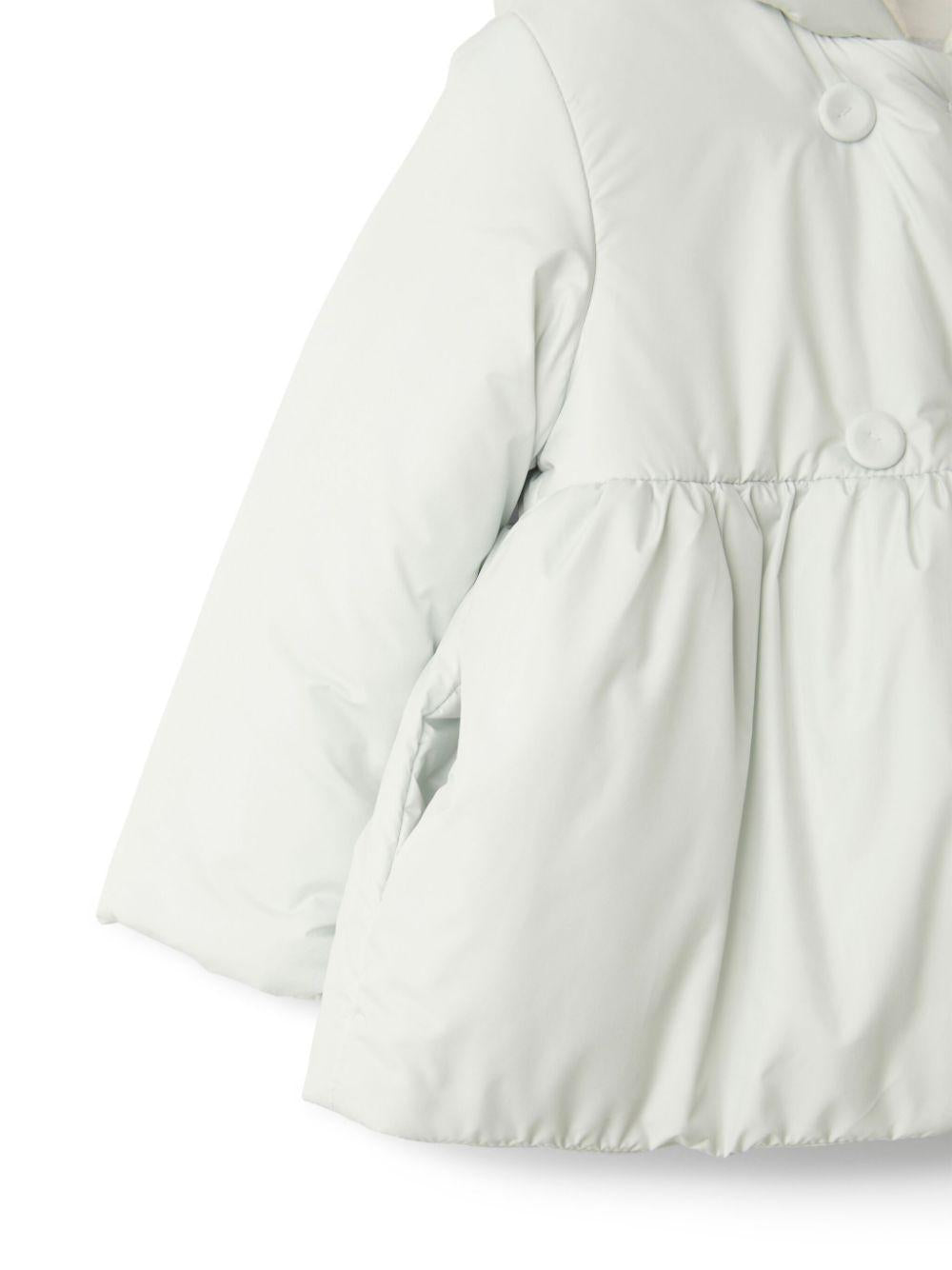 Peplum-hem hooded jacket<BR/><BR/><BR/> A24GM417N0106 100 IL GUFO 