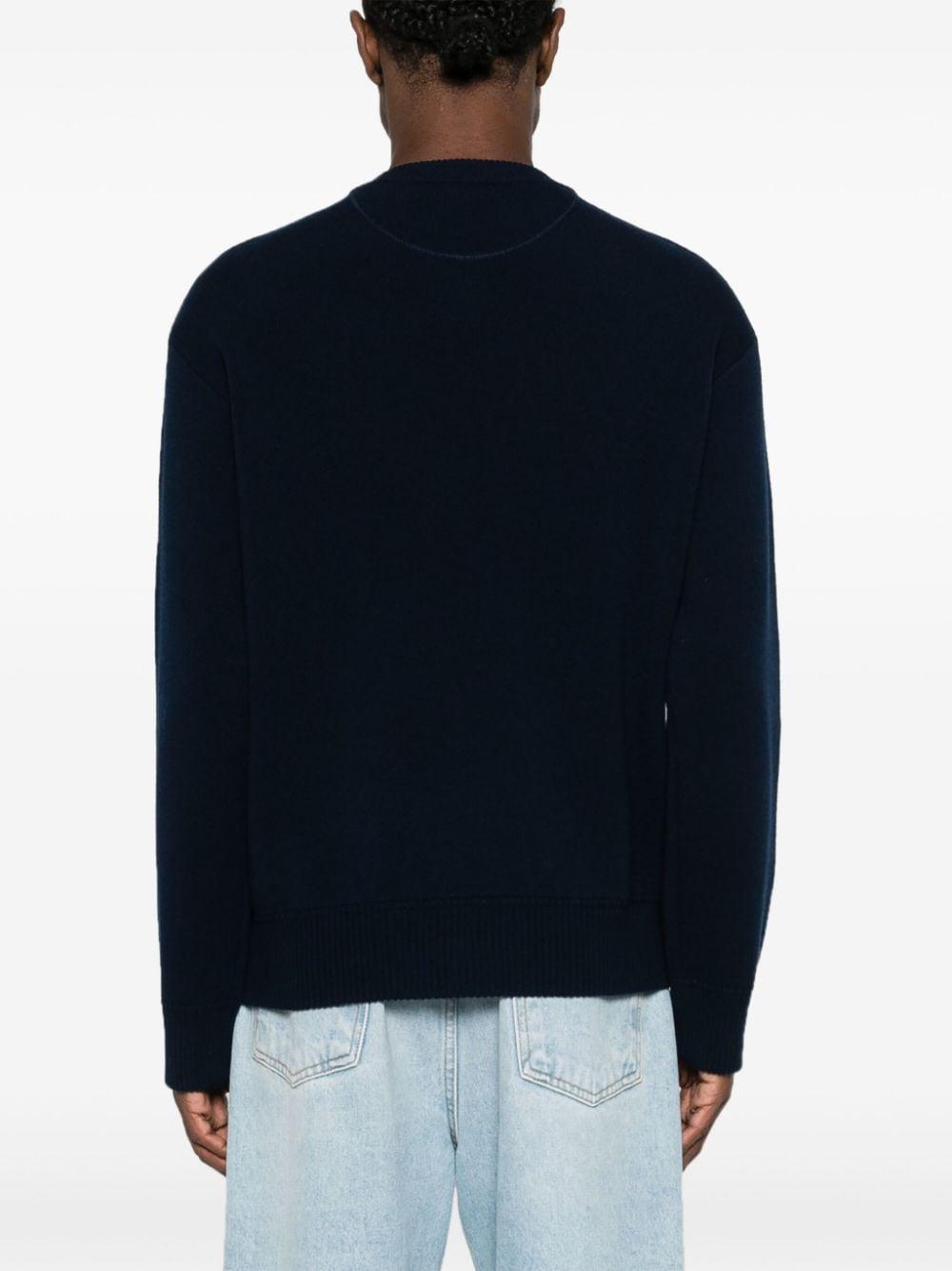 Embroidered-logo knitted jumper<BR/><BR/> 5V3KC30AACF 598 VALENTINO GARAVANI 