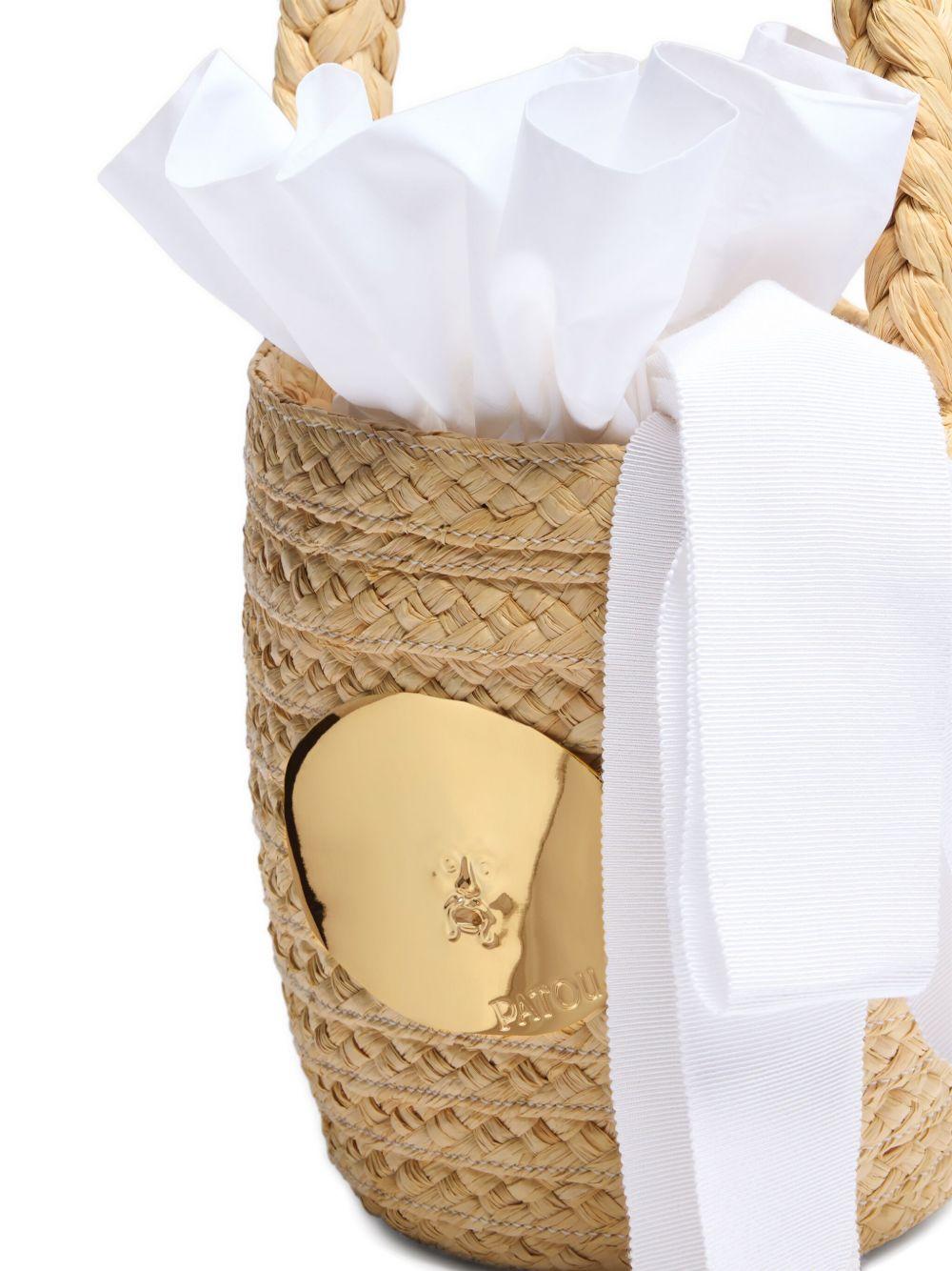 Wicker bucket bag AC0610140 001W PATOU 