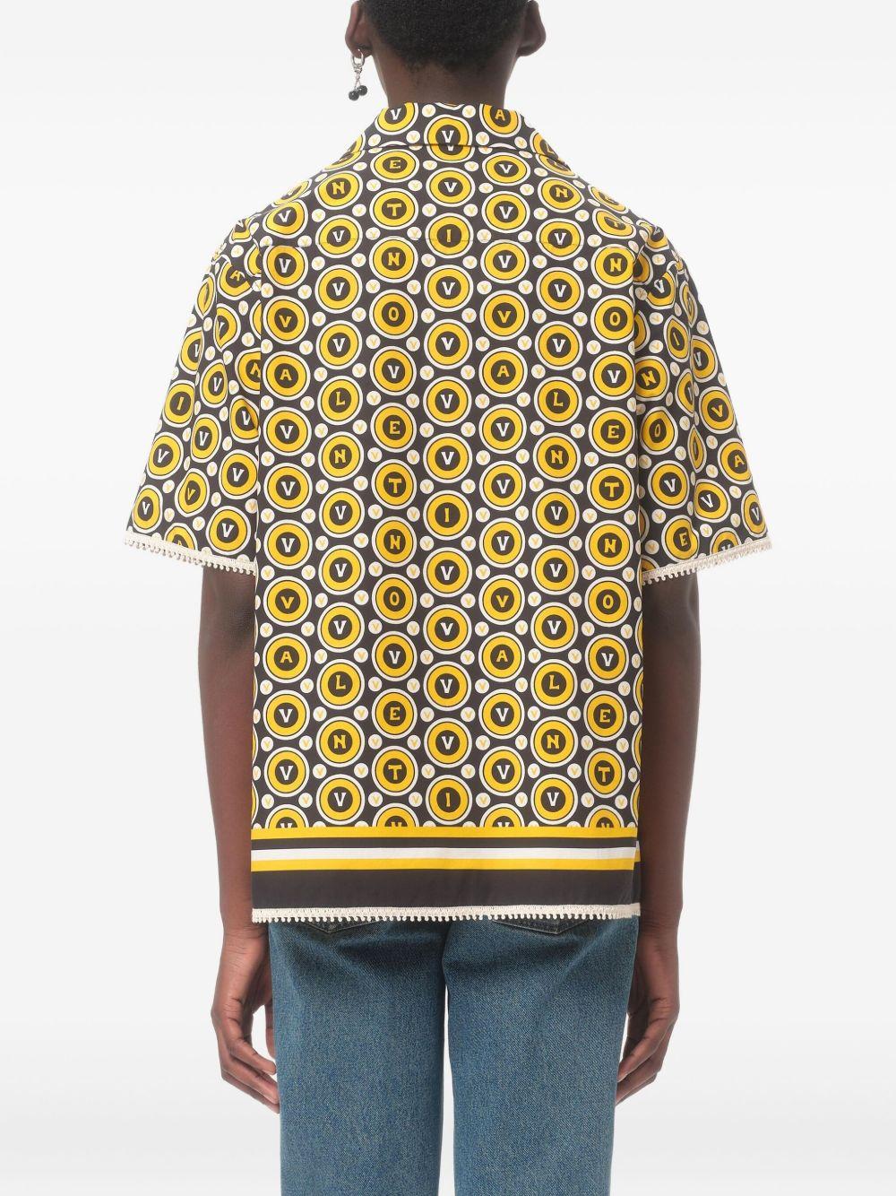 Printed poplin shirt 7V3AA111AYQ CLP VALENTINO GARAVANI 