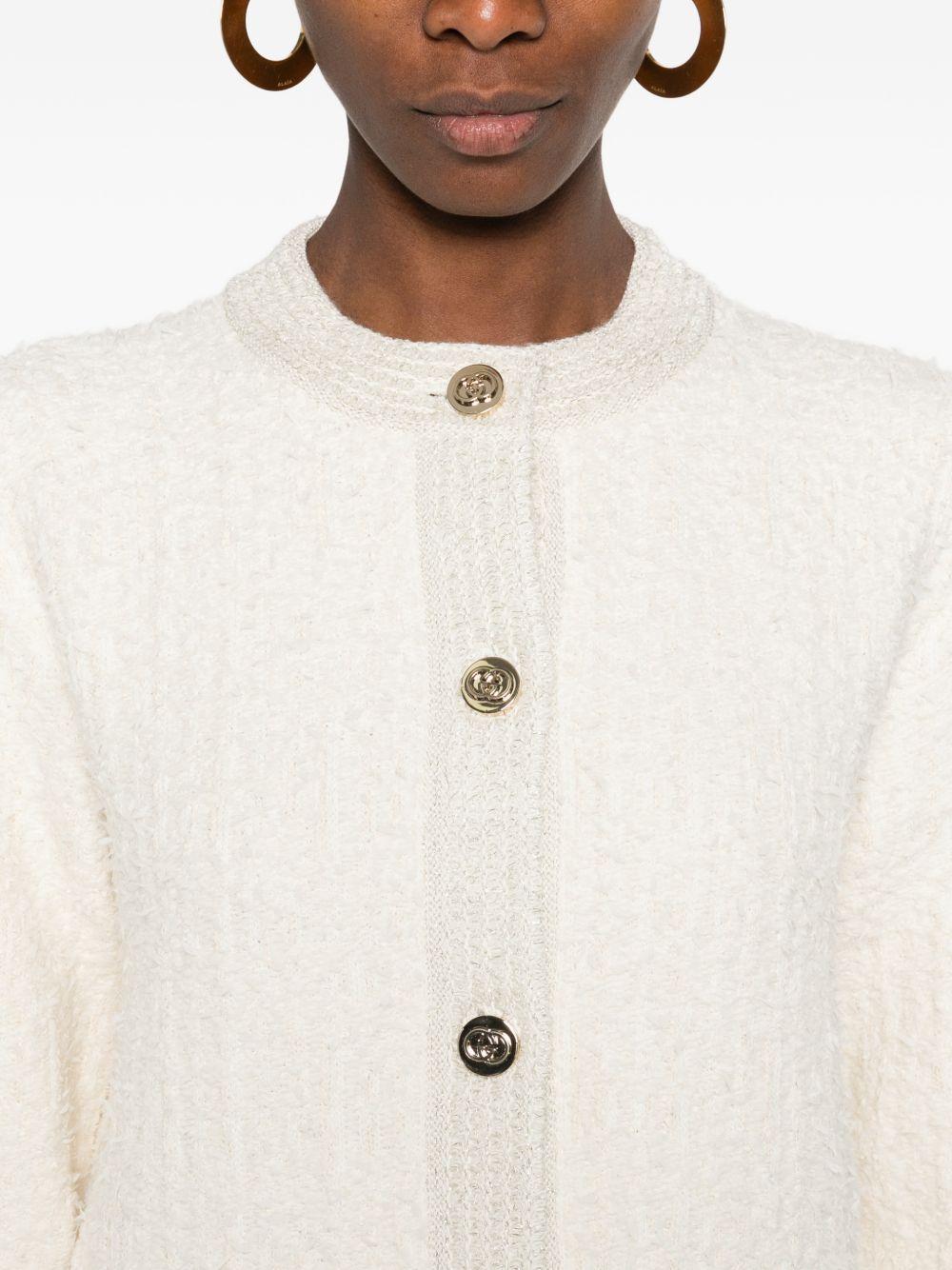 Wool lamé bouclé cardigan 851946 XKFAR9943 GUCCI 