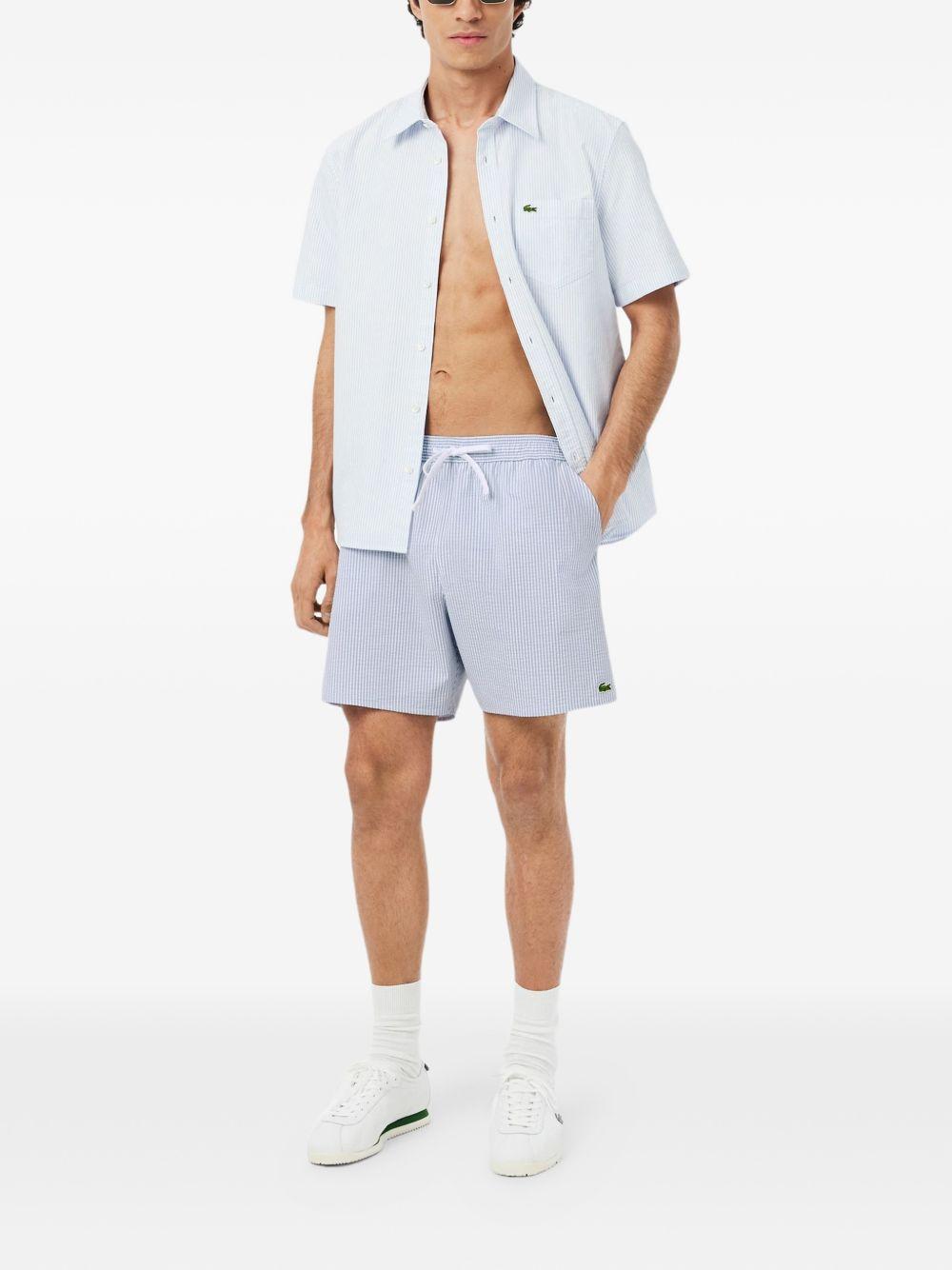 Mid-length striped swim shorts MH9089 7PM LACOSTE 