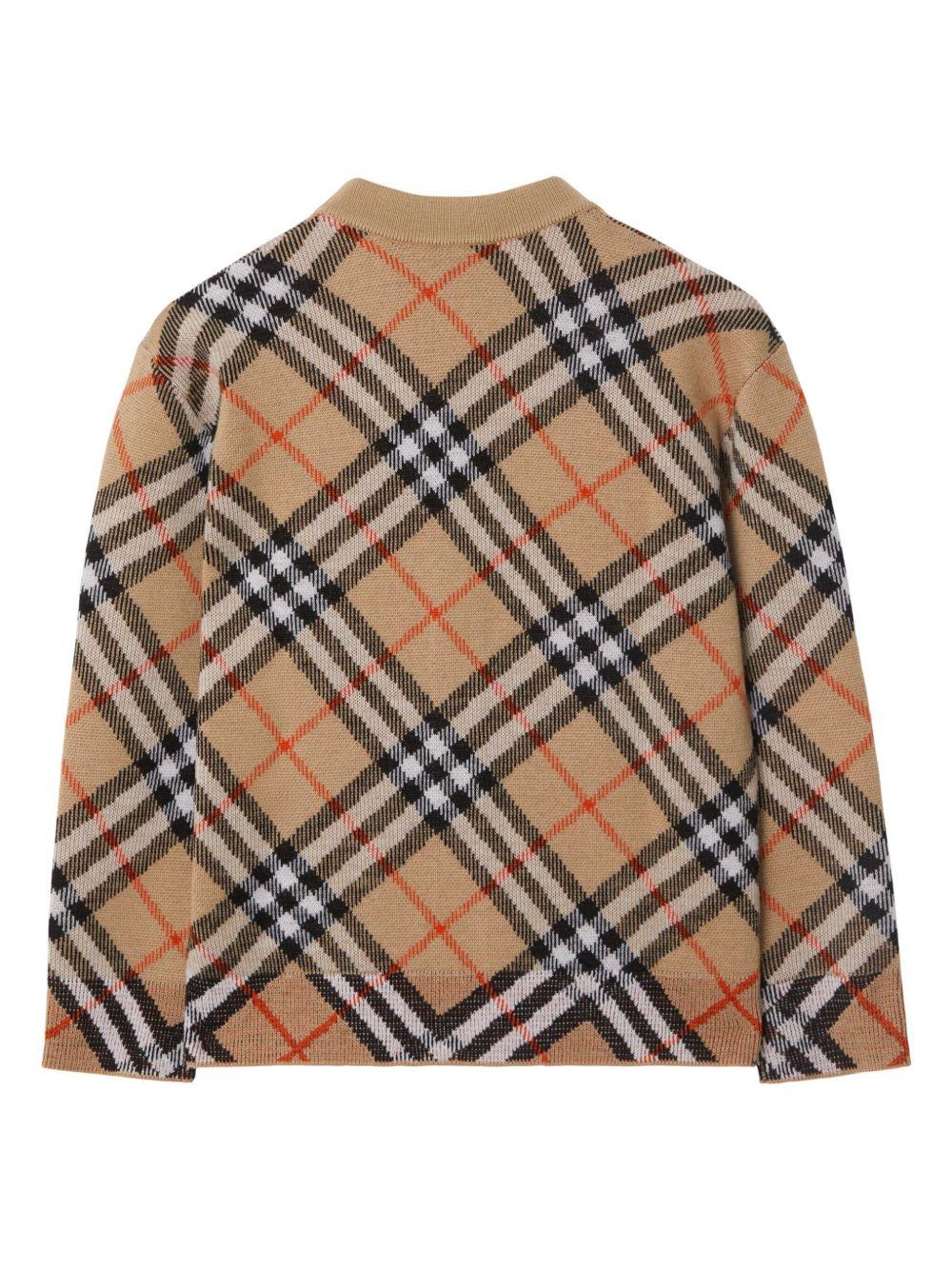 Check cardigan 8104300 B9368 BURBERRY KIDS 