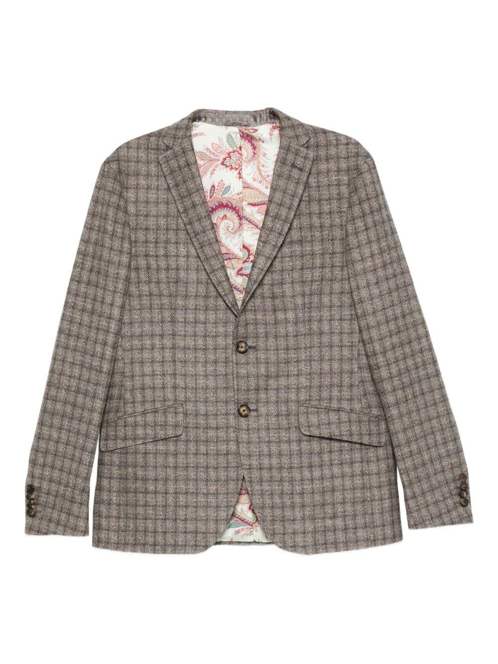 Long-Sleeved Checked Blazer MRCA0006 99TQB68S9820 ETRO 