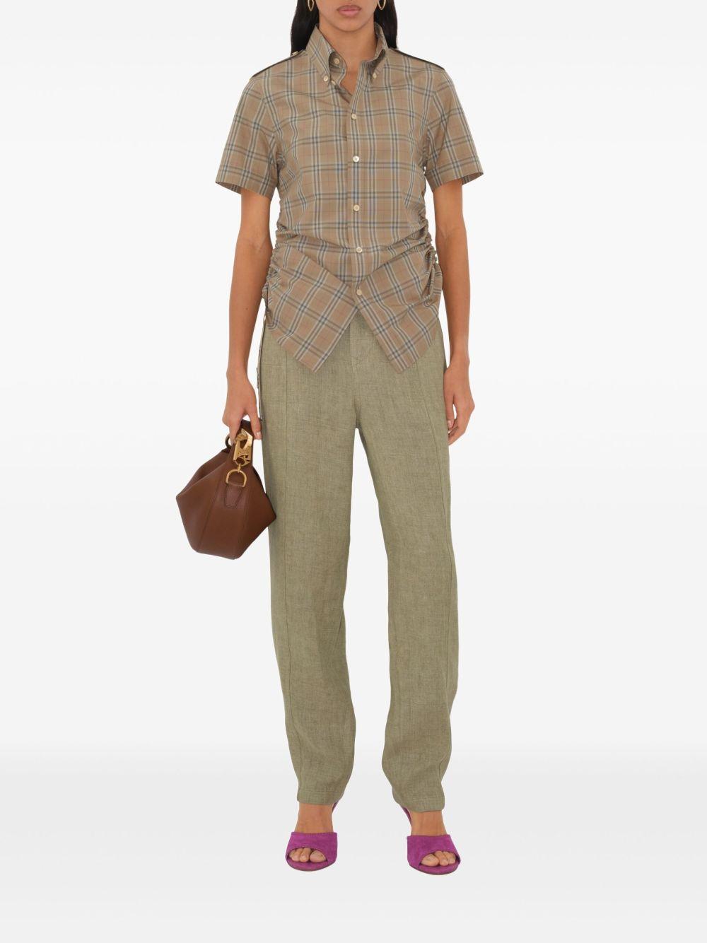 Checkered cotton shirt<BR/><BR/><BR/> 8107968 C2044 BURBERRY 