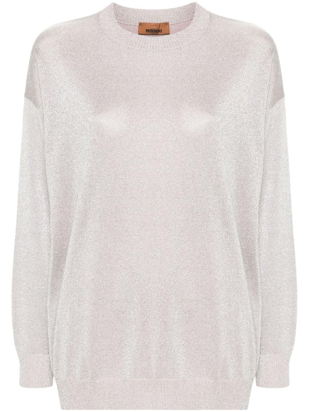 Metallic knit jumper<BR/><BR/><BR/> DS24WN0Q BK039JS30DF MISSONI 