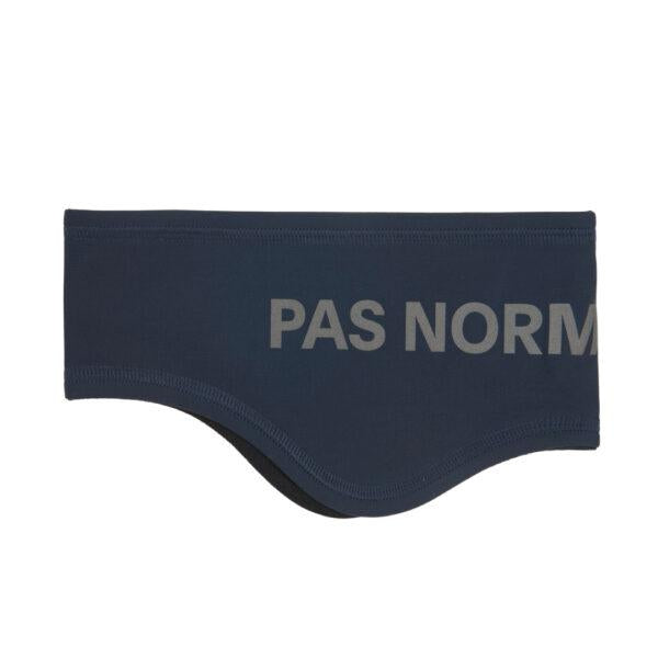 Blue logo-print fleece headband NA1910H NAVY PAS NORMAL STUDIOS 