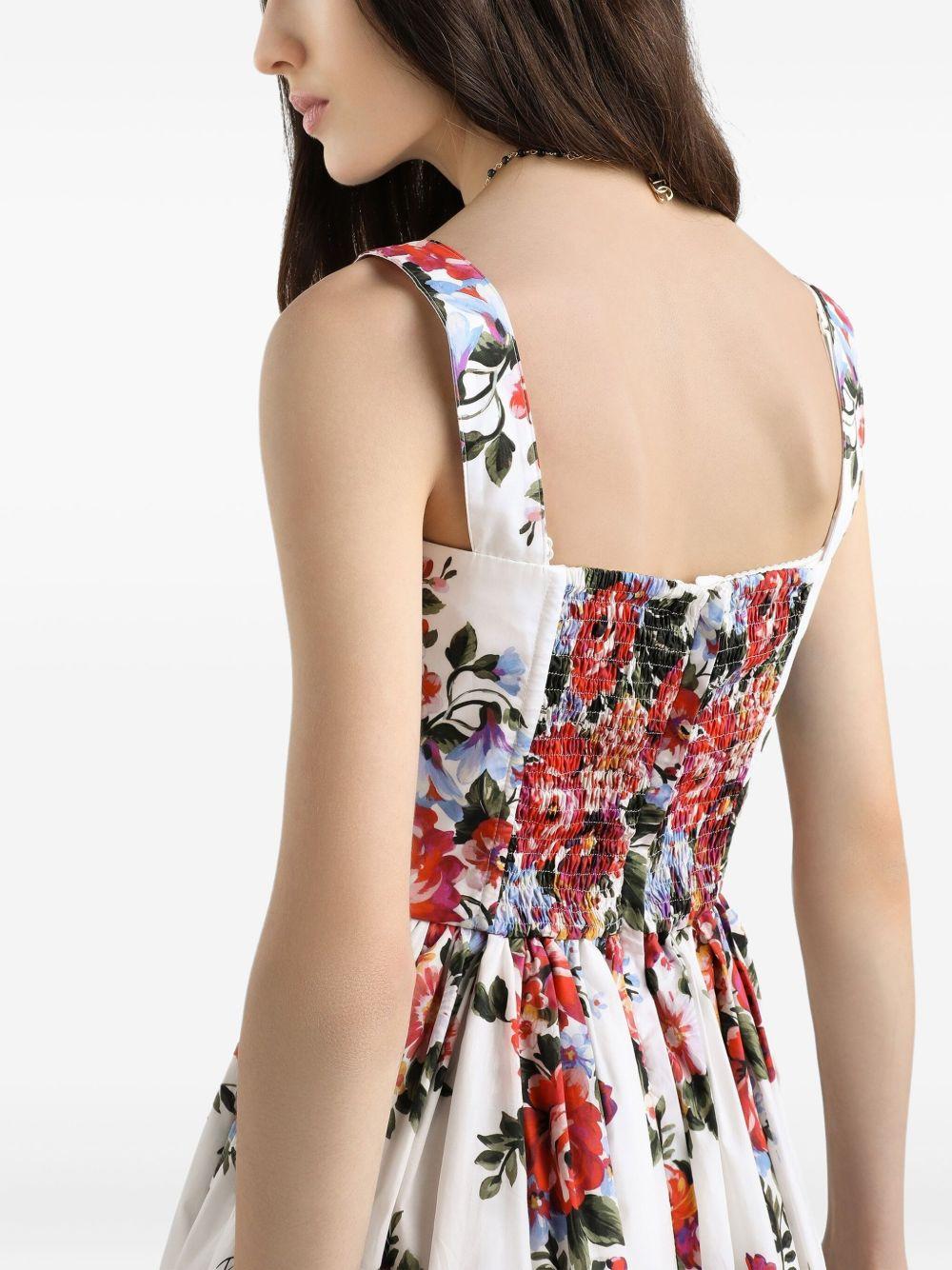 Floral Print Midi Bustier Dress F6TTGT HS5UUHA5ZO DOLCE & GABBANA 