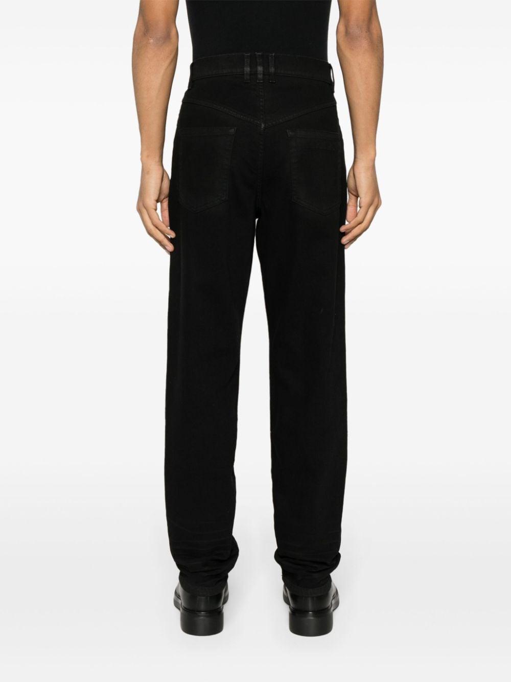 Logo-embroidered straight-leg jeans<BR/><BR/><BR/><BR/><BR/><BR/><BR/> CH1MI070DD96 0PA BALMAIN 