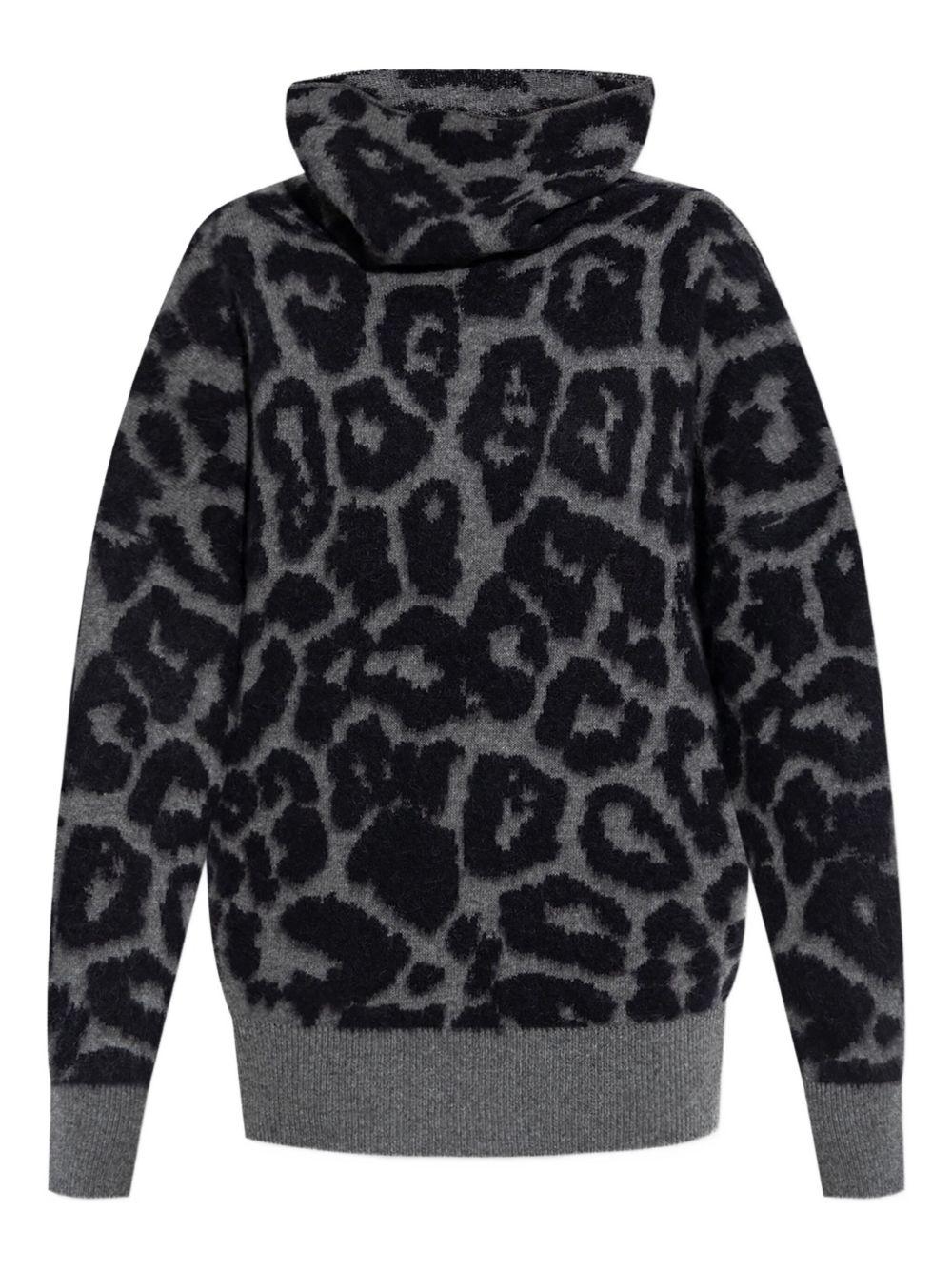 Jacquard leopard print turtleneck jumper 6K10543 S25901010 STELLA McCARTNEY 
