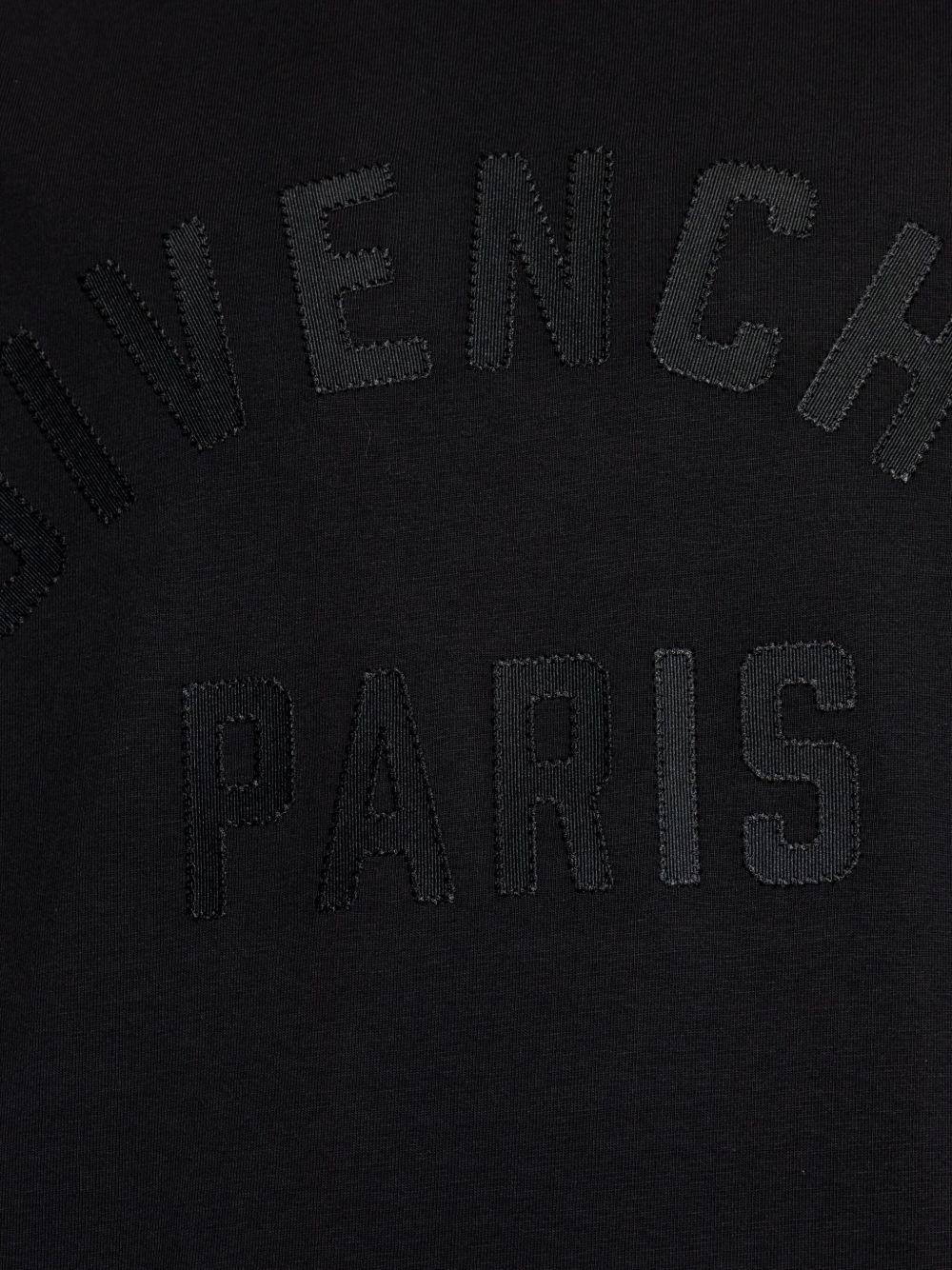 T-shirt with GIVENCHY Paris embroidery BM71NK3YRS 001 GIVENCHY 