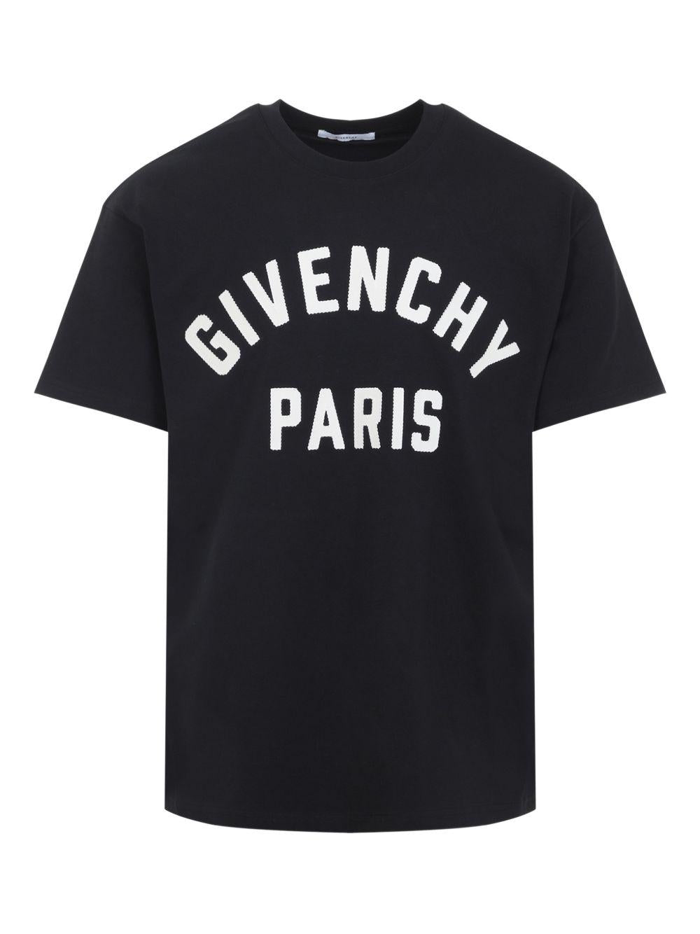 T-shirt with GIVENCHY Paris embroidery BM71NK3YRS 004 GIVENCHY 