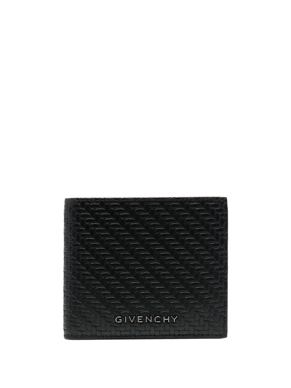 Textured leather folding wallet<BR/><BR/><BR/> BK608NK1MM 001 GIVENCHY 