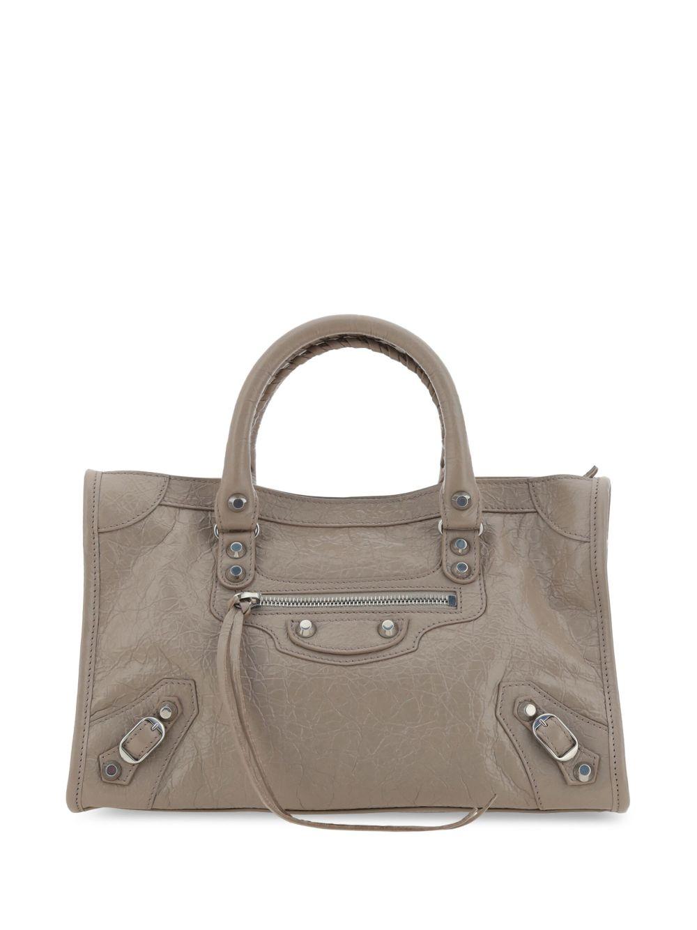 Small Le City leather tote bag<BR/><BR/> 811442 2AA9S9706 BALENCIAGA 