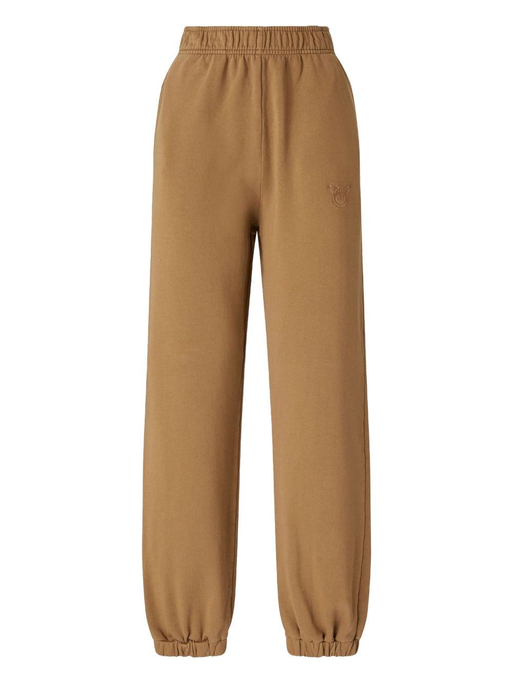 Fleece joggers with logo 105508 A2RBM10 PINKO 