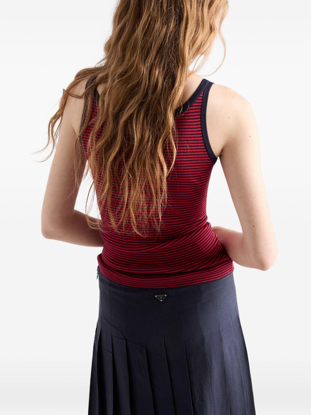Silk tank top P29A1O19BV S-WMOF059F PRADA 