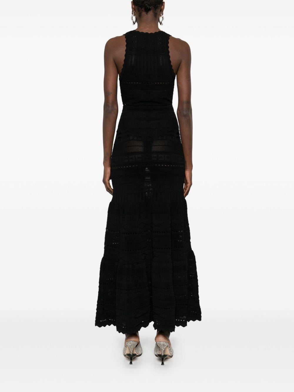 Jewel-detail openwork maxi dress<BR/><BR/><BR/> AM72S52E2 110 ELISABETTA FRANCHI 