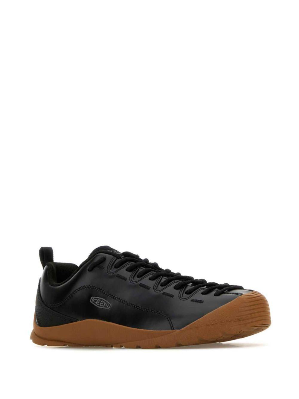 Black leather and rubber Jasper sneakers<BR/><BR/> 1029406 BLACK/GUM KEEN 