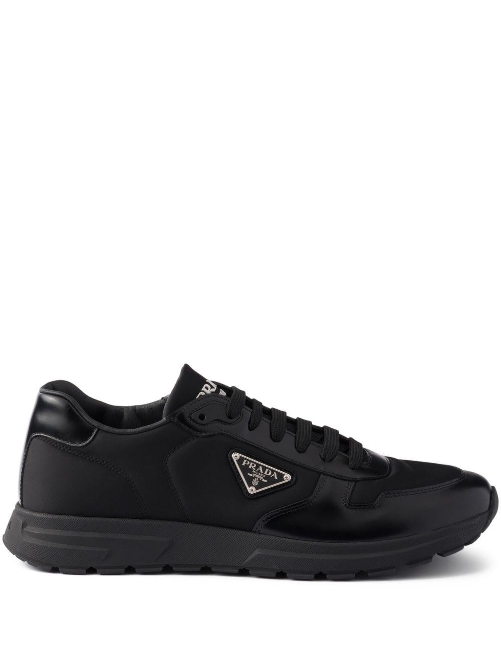 Prax 01 Re-Nylon and brushed leather sneakers 2EE4433LF5 FG000F0002 PRADA 