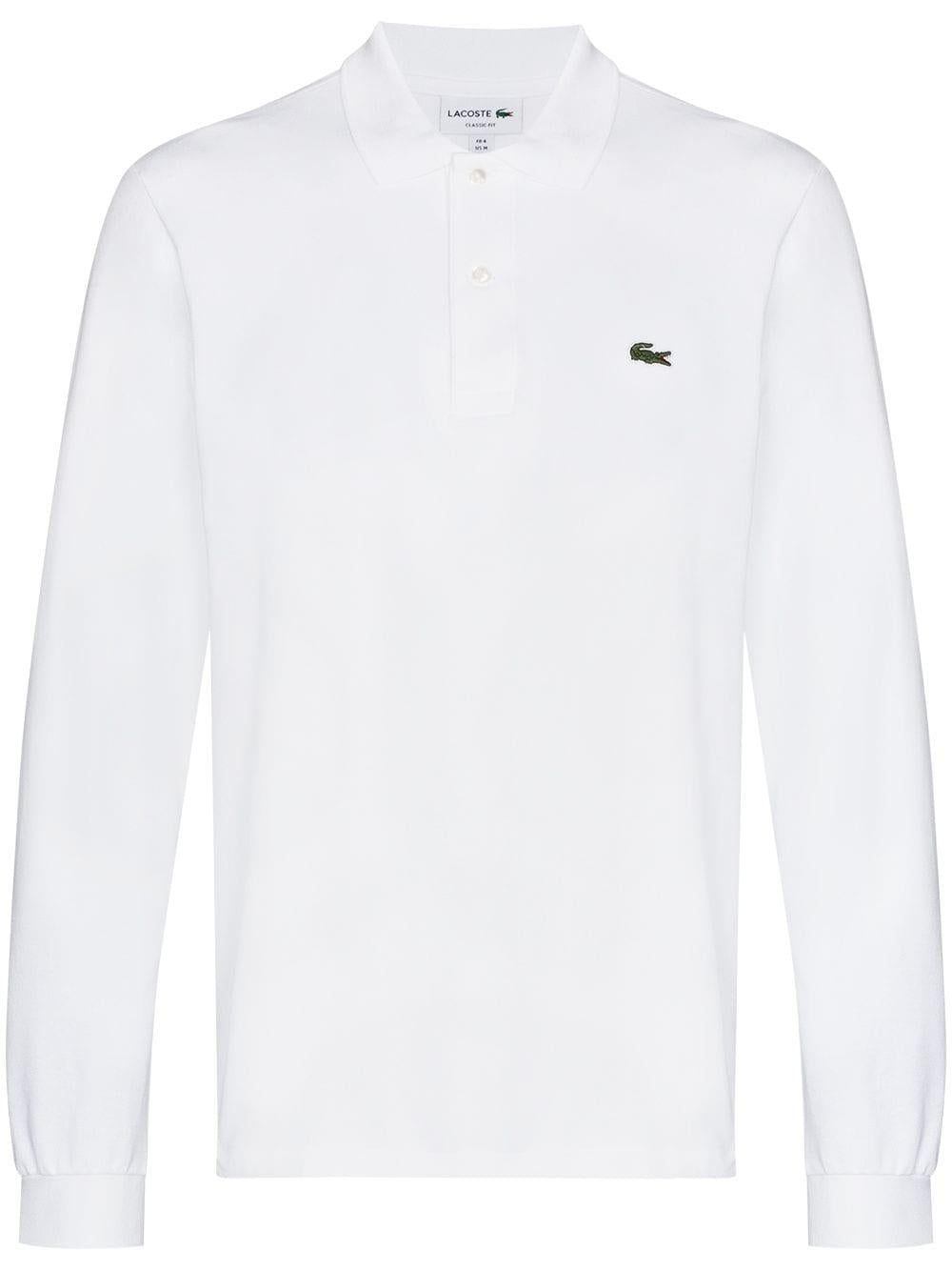 Logo-patch long-sleeve polo shirt<BR/><BR/><BR/> L1312 001 LACOSTE 