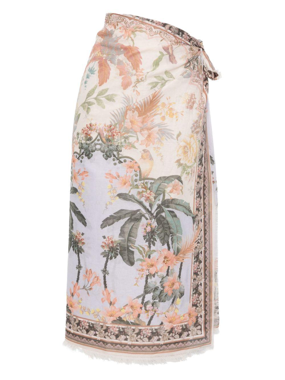 Printed cotton pareo<BR/><BR/><BR/> 2978XR25A2 BUF ZIMMERMANN 