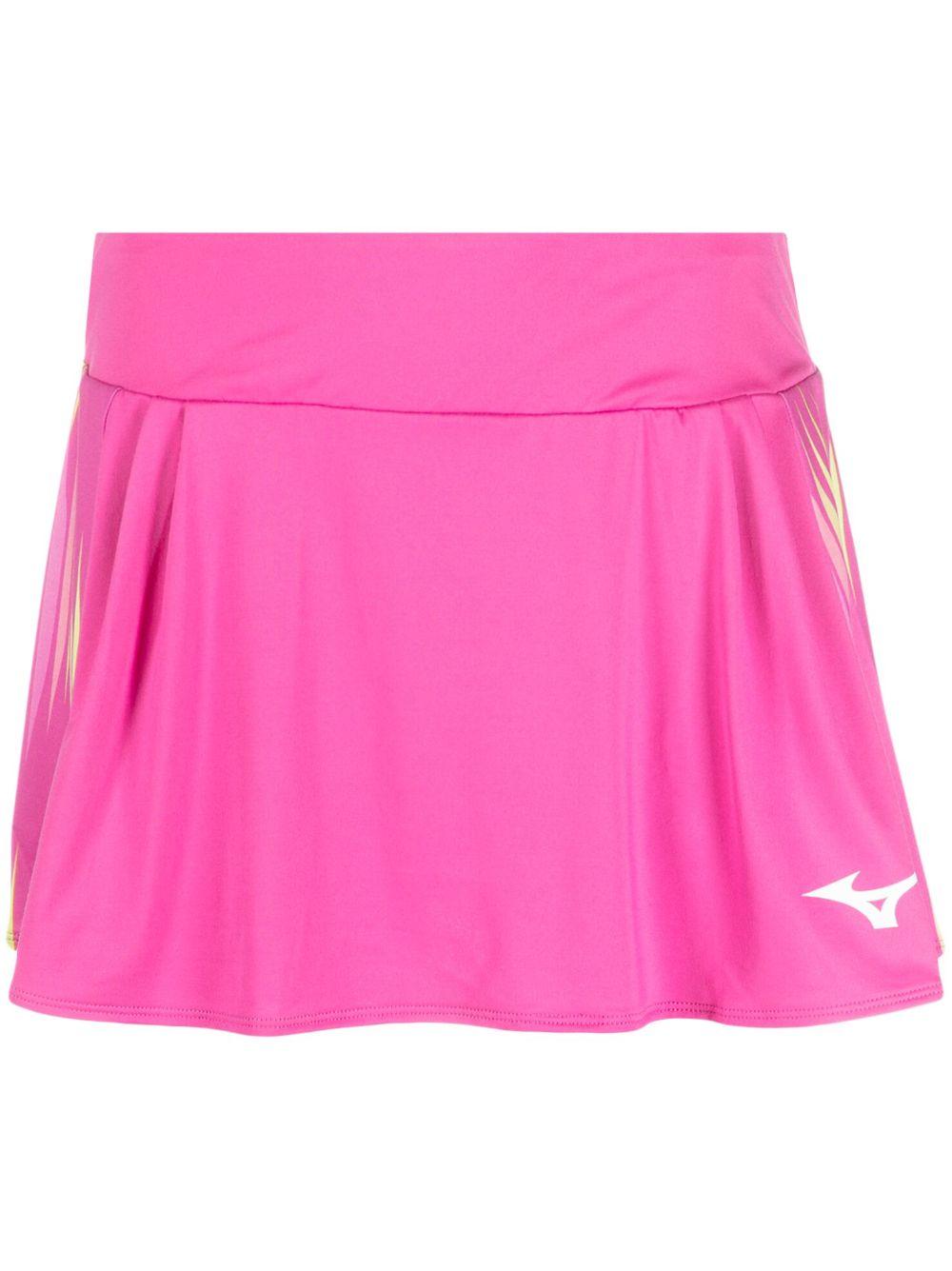Logo-print elasticated miniskirt 62GBA20160 FUCHSIA FEDORA MIZUNO 