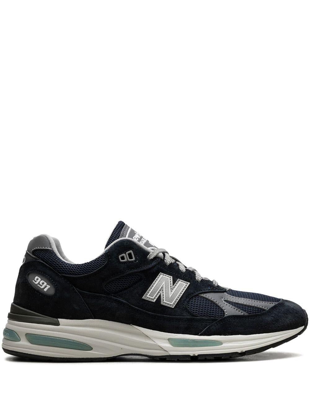 991v2 "Dark Navy" suede sneakers<BR/><BR/><BR/> U991NV2 NAVY D NEW BALANCE 