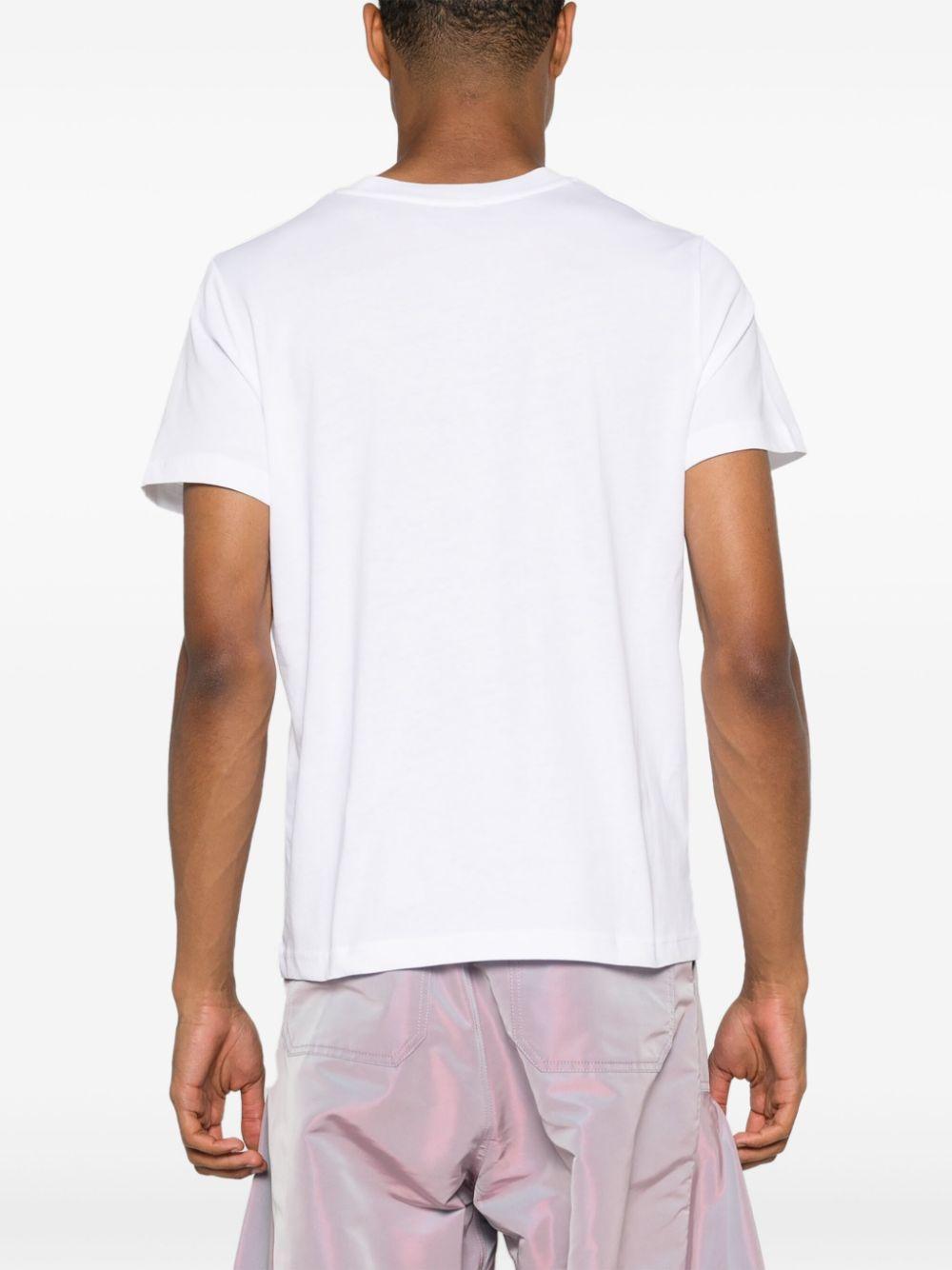 Flocked-logo T-shirt<BR/><BR/><BR/> COHBM M26384TAE A.P.C. 